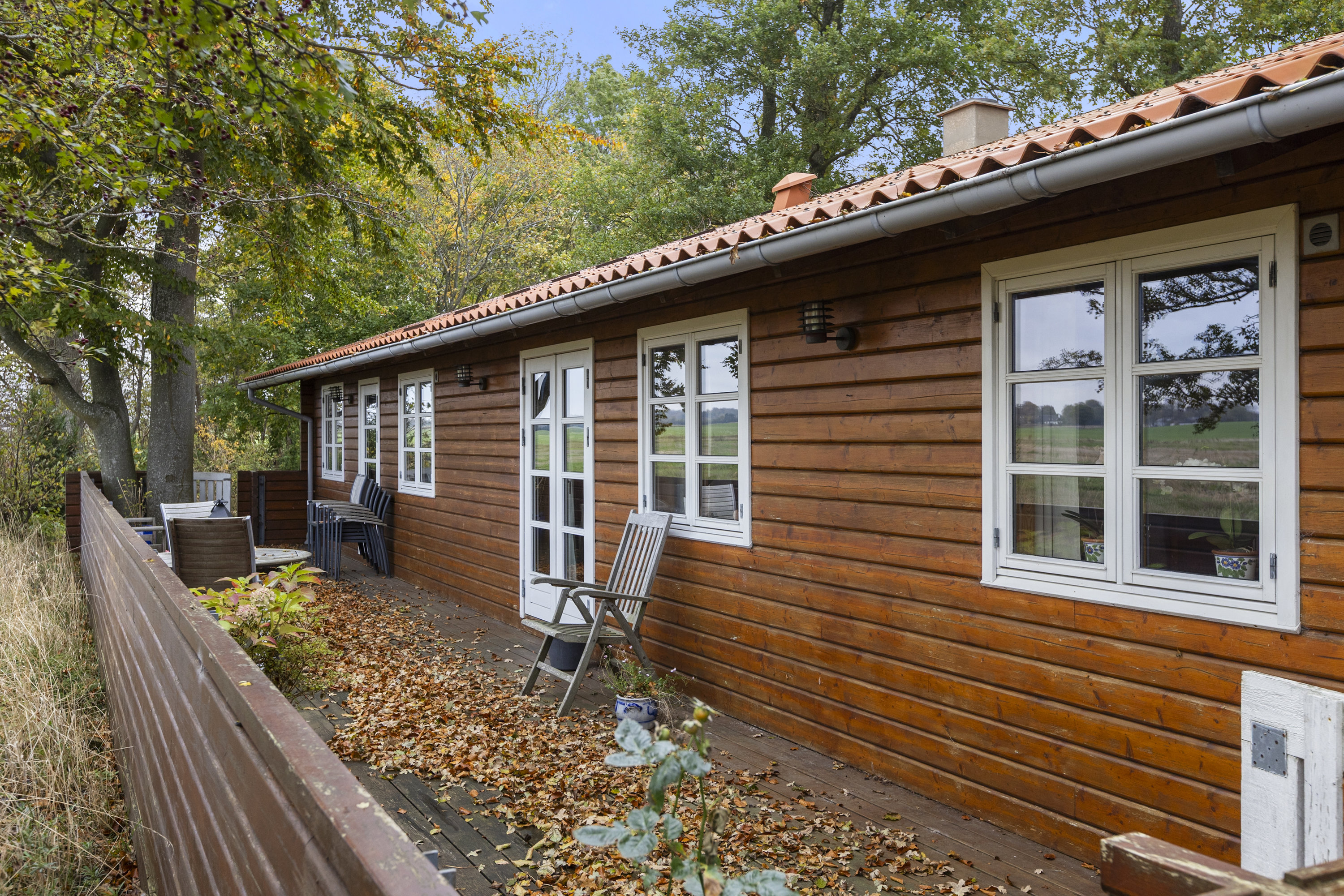 Fremhævet terrasse billede i fuldskærmstilstand. Billede af Humlevænget 10, Sæby, 4070 Kirke Hyllinge