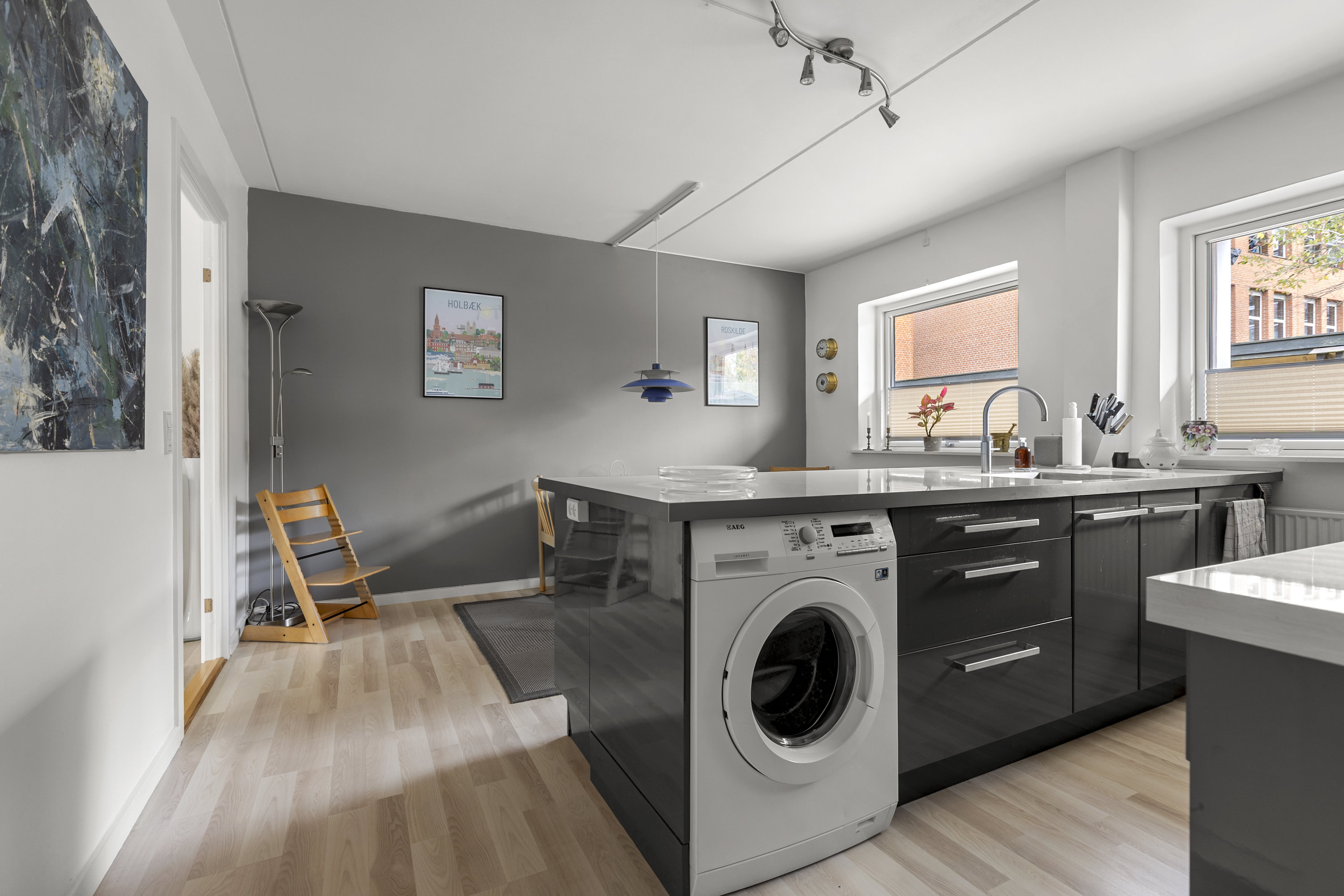 Fremhævet køkken billede i fuldskærmstilstand. Billede af Borgediget 24, 4000 Roskilde