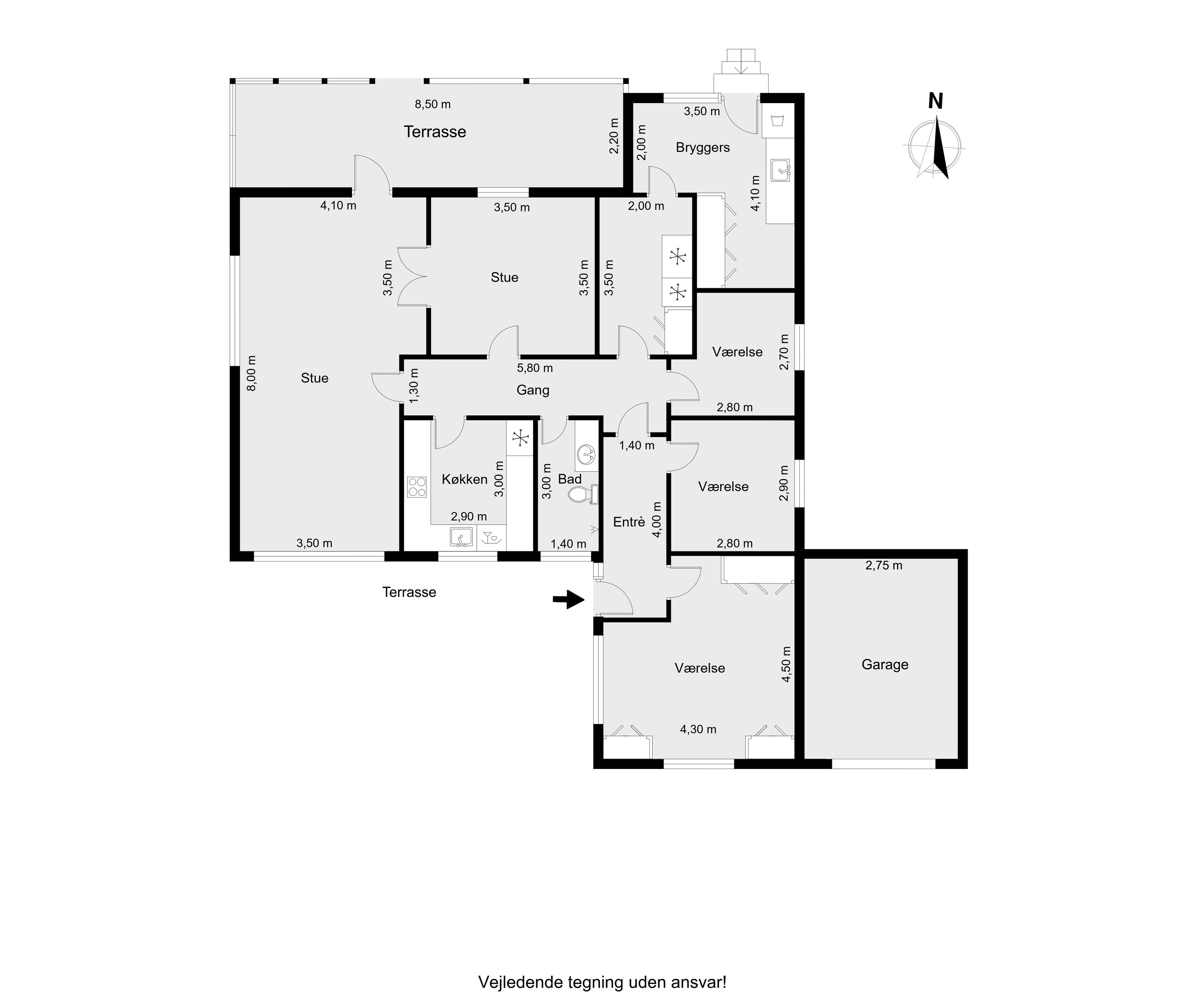 Plantegninger billede af Birkevej 22, 8800 Viborg