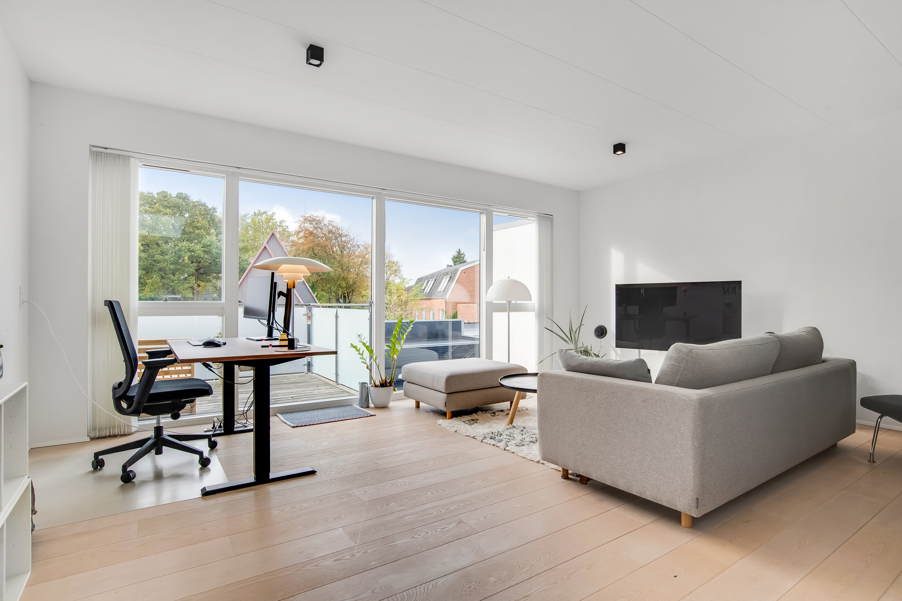 Fremhævet stue billede i fuldskærmstilstand. Billede af Skolegade 37C, 7500 Holstebro