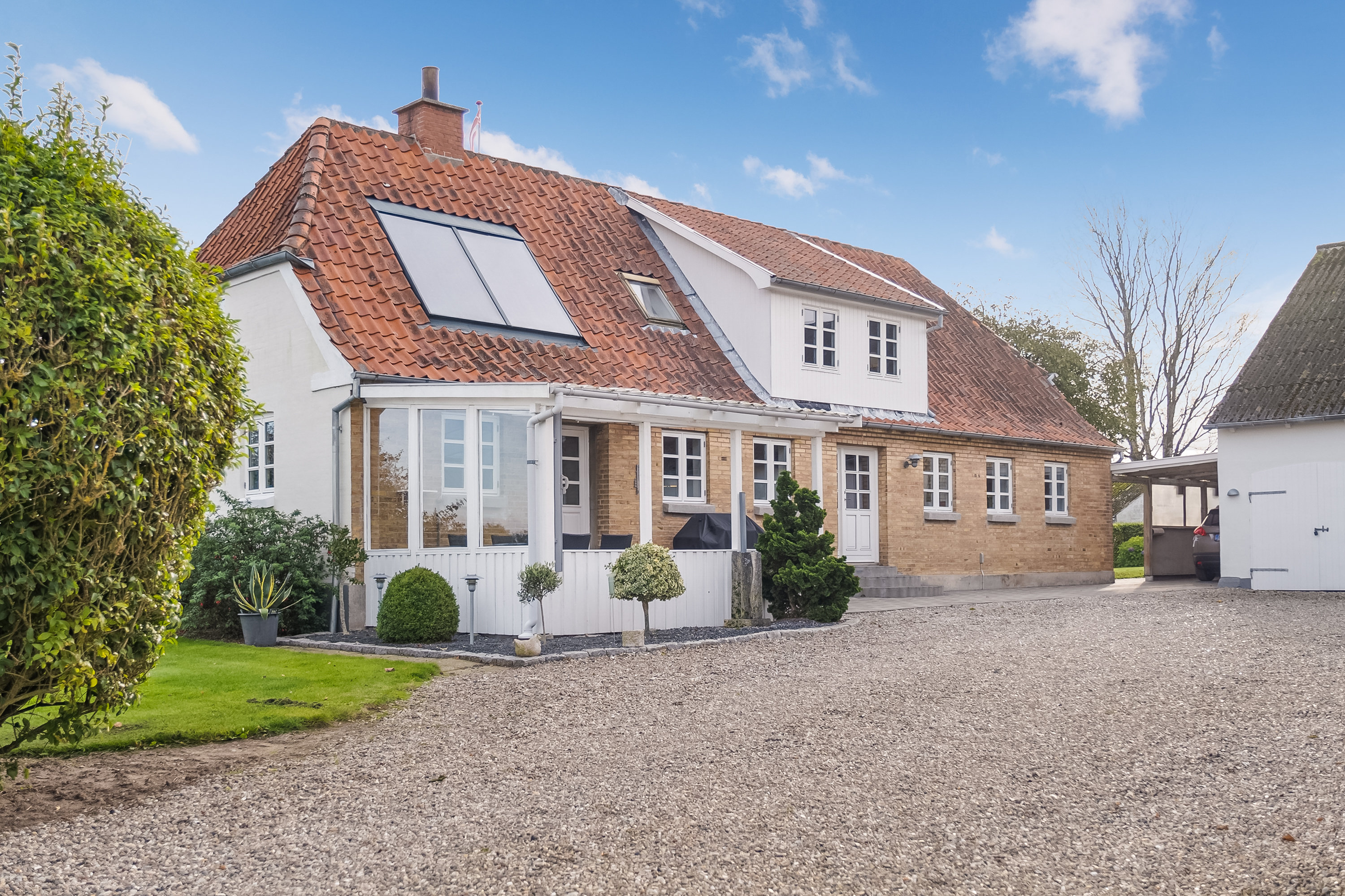 Landejendom: Facade på Odensevej 24, Skallebjerg, 5683 Haarby