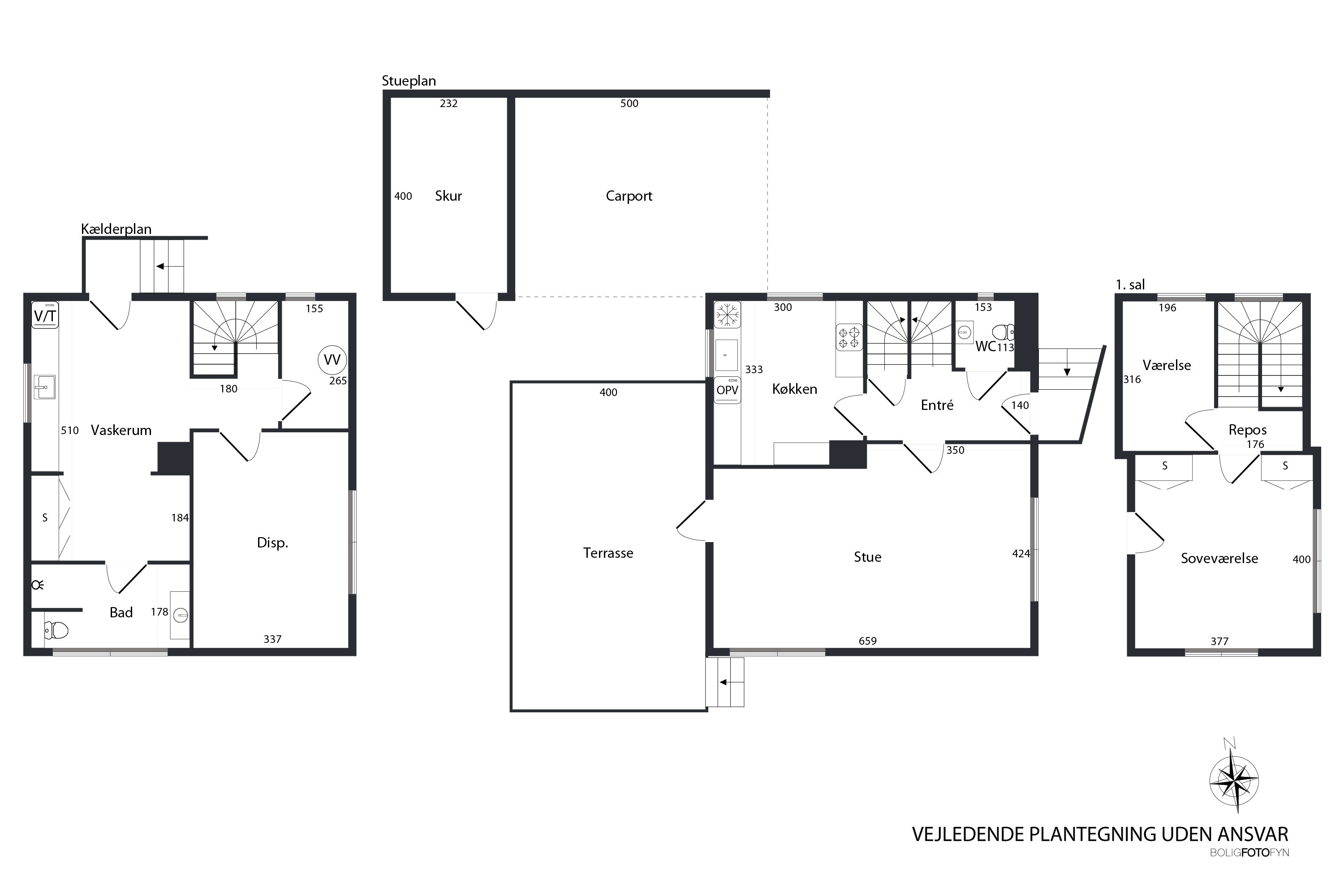 Plantegninger billede af Søndergade 38, 5580 Nørre Aaby