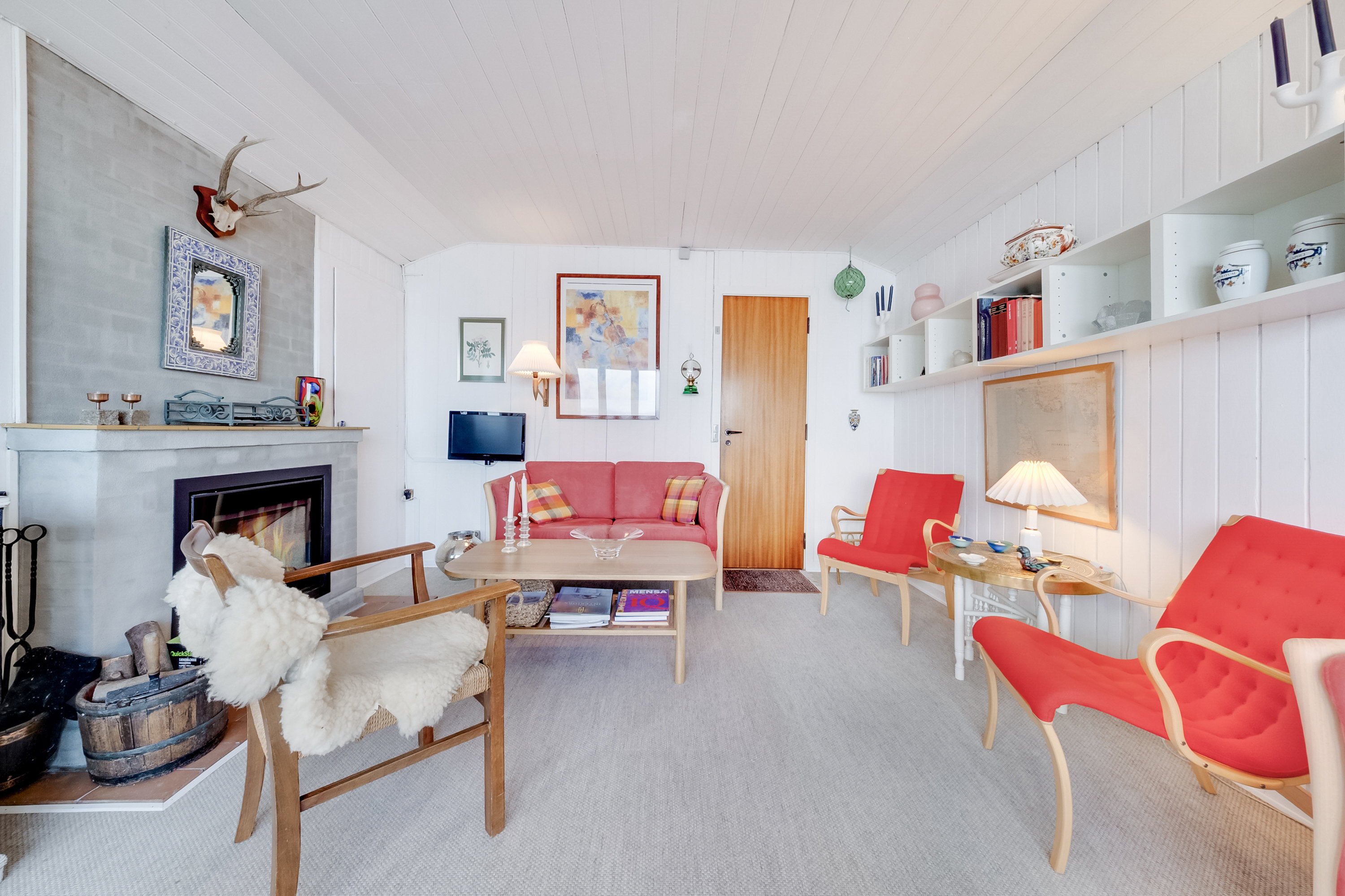 Fremhævet stue billede i fuldskærmstilstand. Billede af Strandbakken 59, Helnæs, 5631 Ebberup