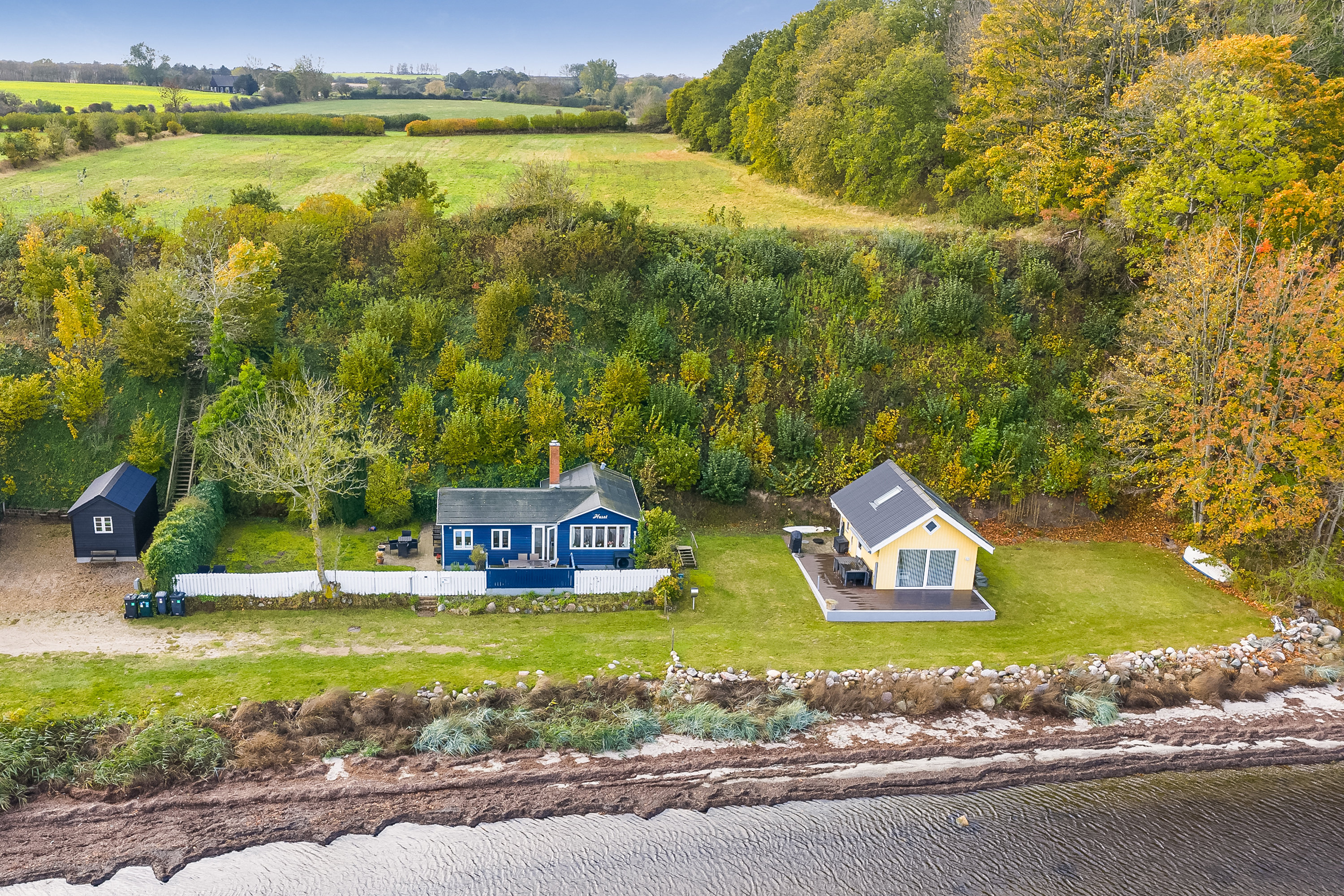 Miniaturebillede 2: luftfoto. Billede af Strandbakken 59, Helnæs, 5631 Ebberup
