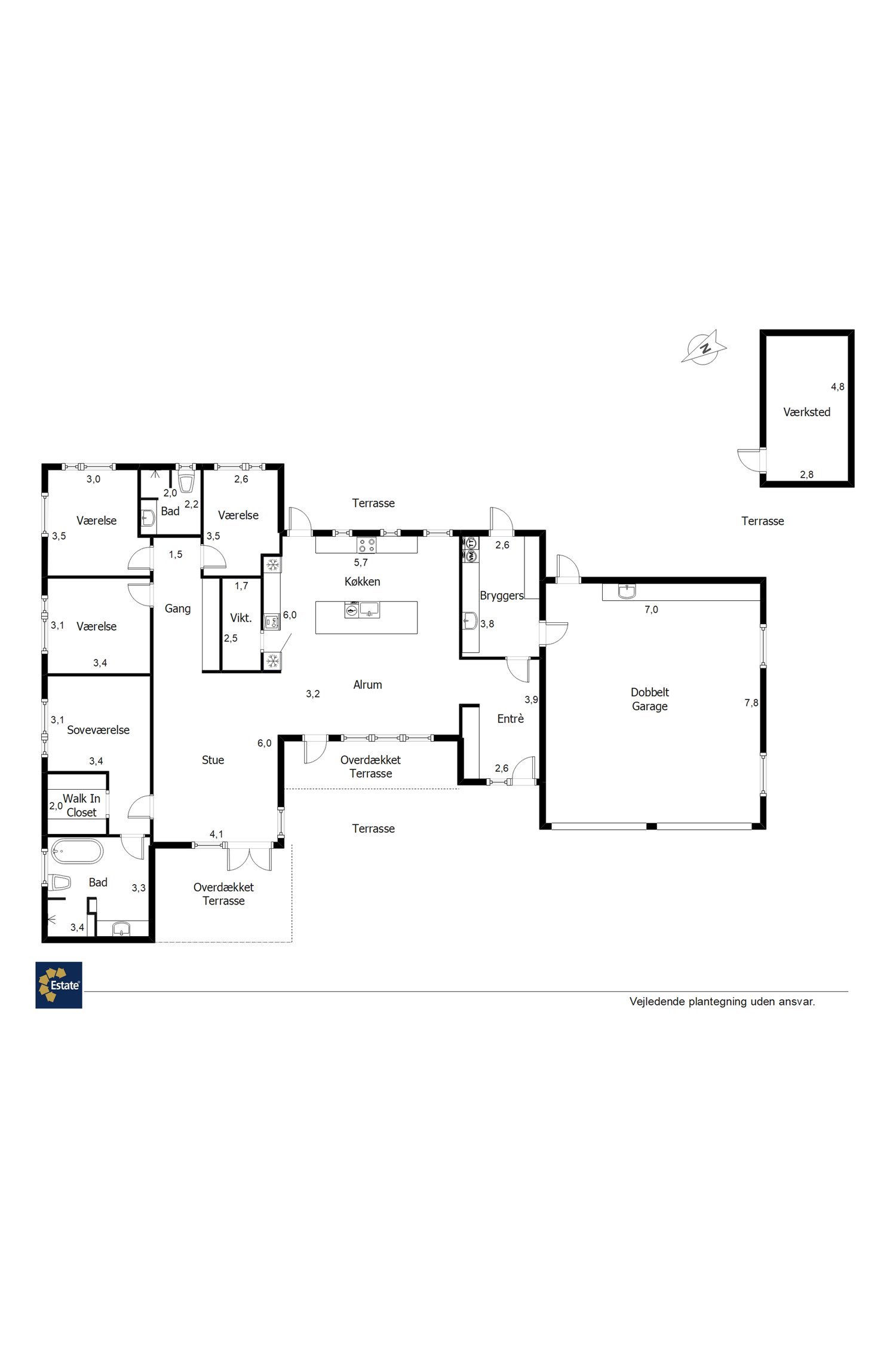 Plantegninger billede af Mariehønen 15, 7190 Billund