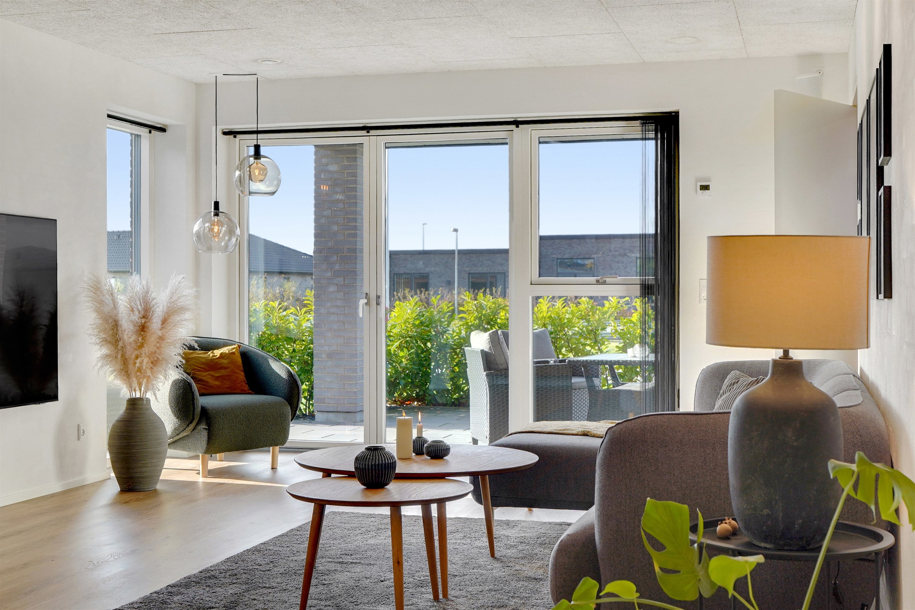 Fremhævet stue billede i fuldskærmstilstand. Billede af Mariehønen 15, 7190 Billund