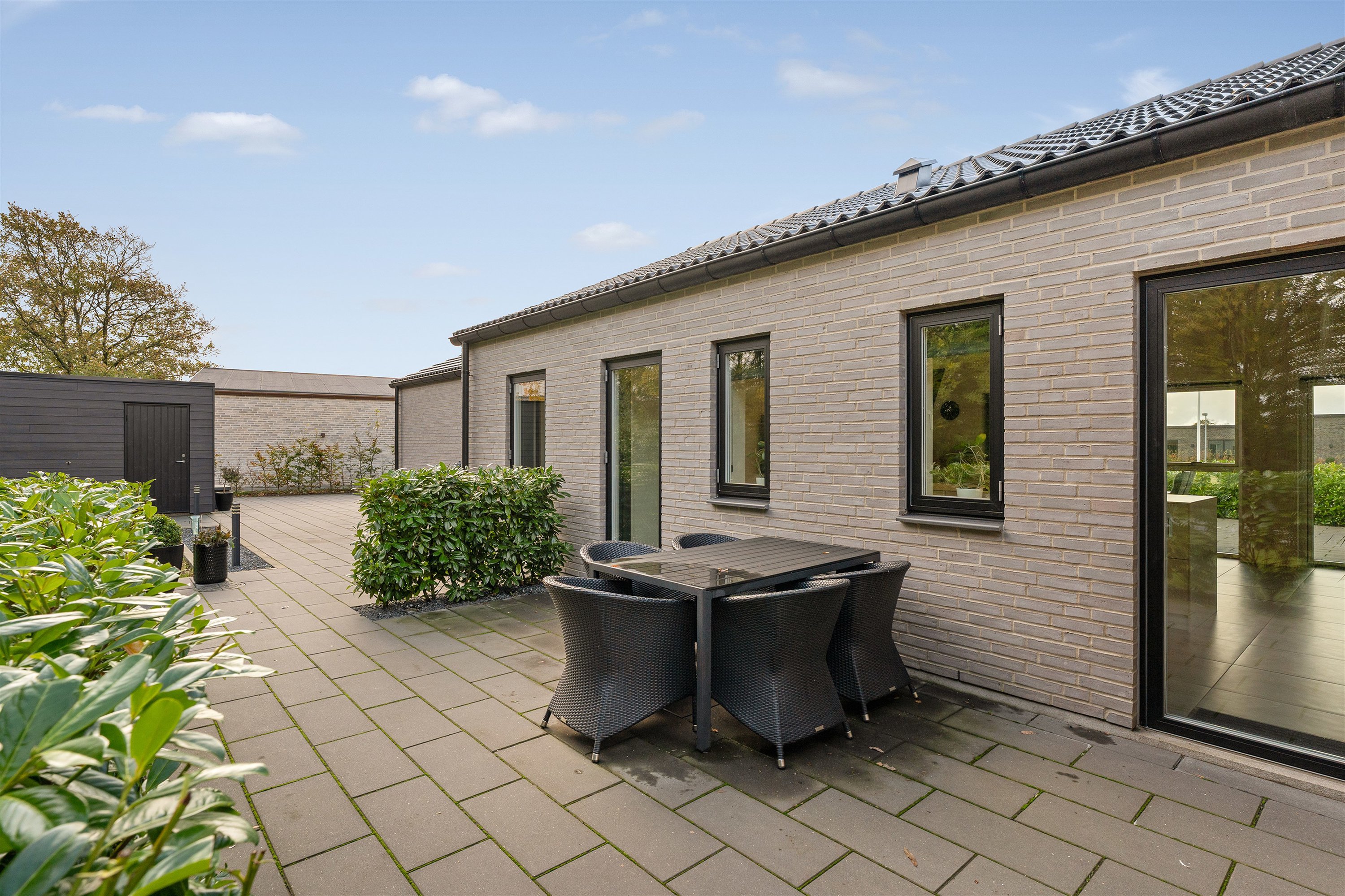 Fremhævet terrasse billede i fuldskærmstilstand. Billede af Mariehønen 15, 7190 Billund