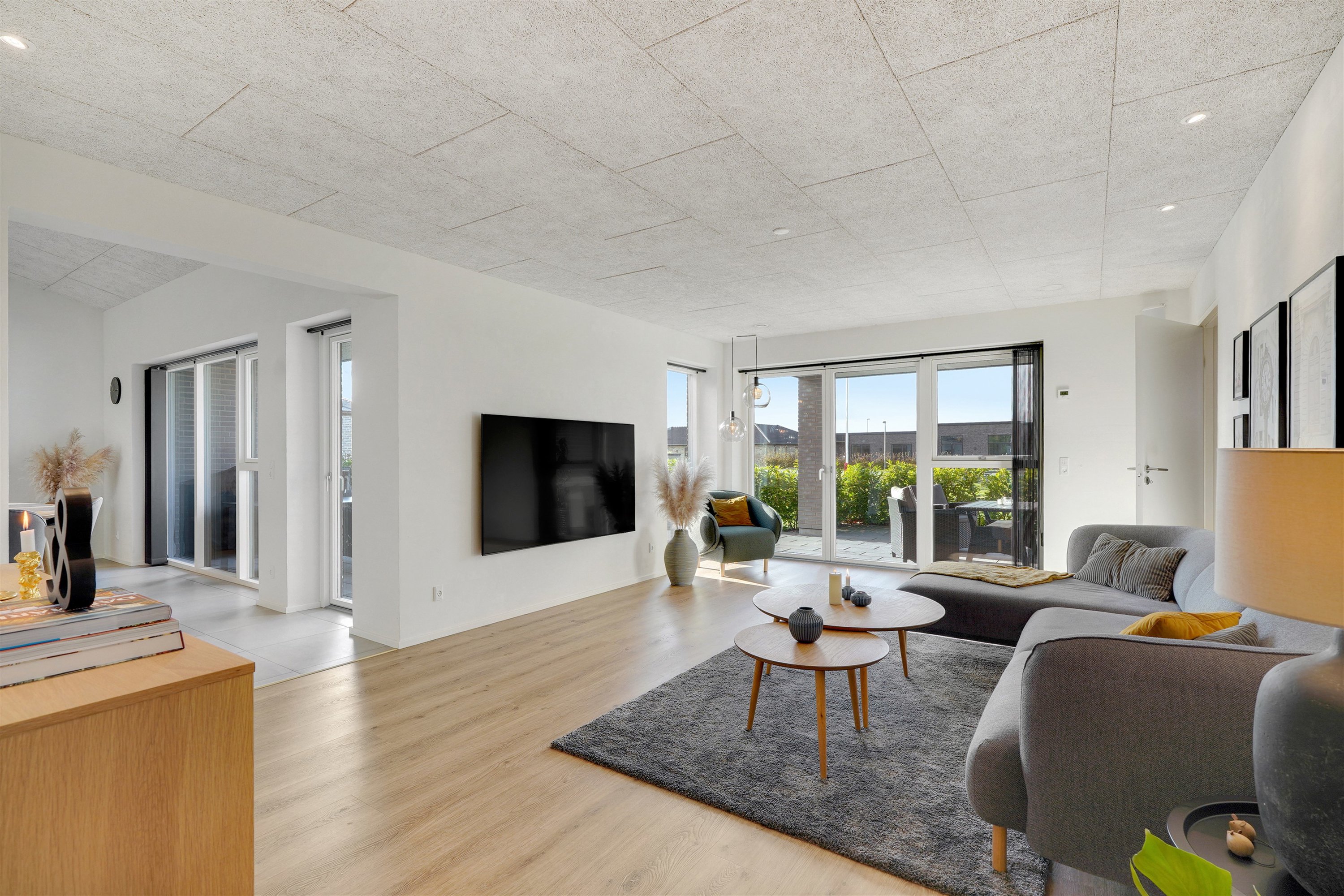 Fremhævet stue billede i fuldskærmstilstand. Billede af Mariehønen 15, 7190 Billund