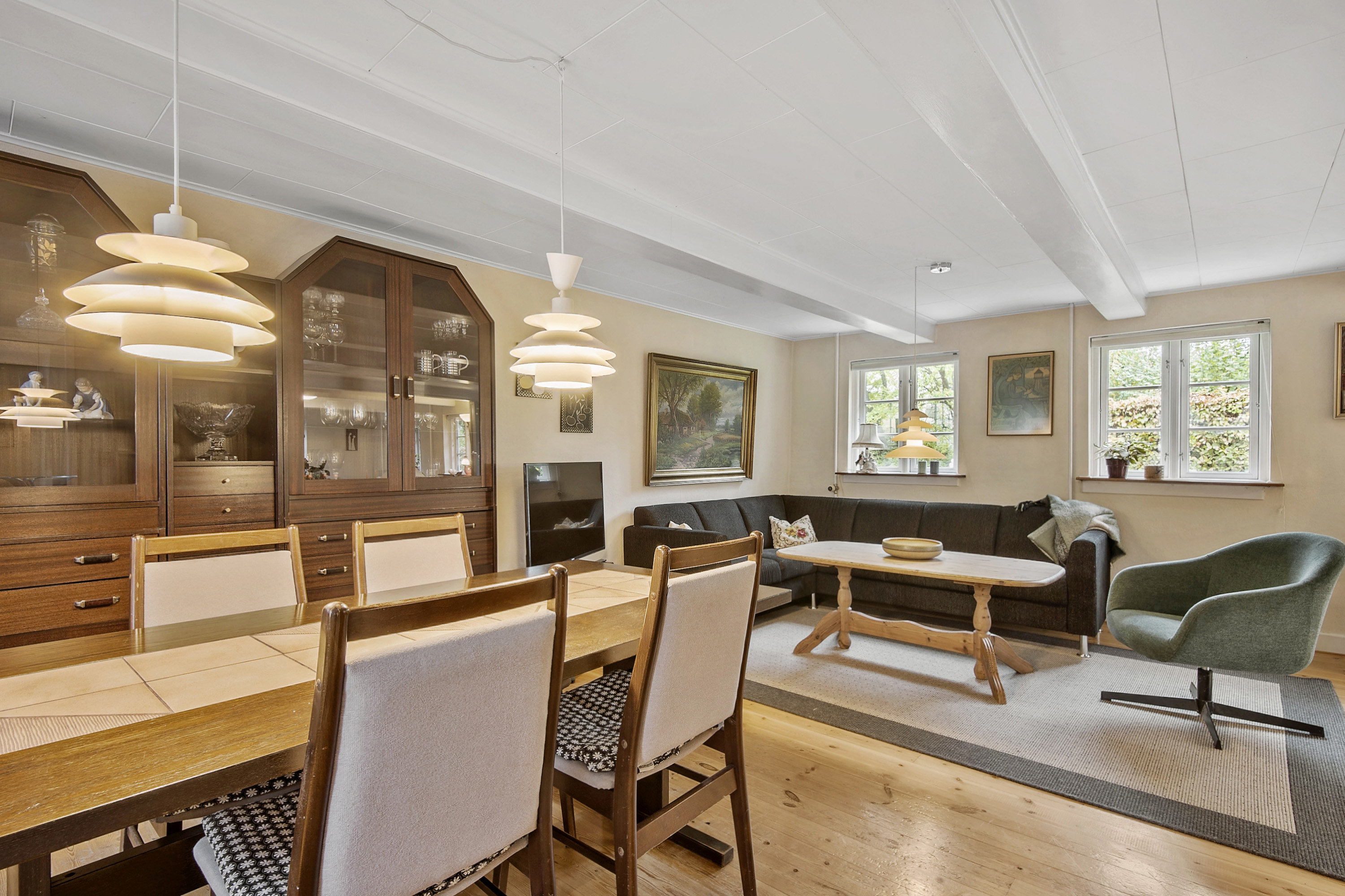 Fremhævet spisestue billede i fuldskærmstilstand. Billede af Varpelev Bygade 25, Varpelev, 4652 Hårlev