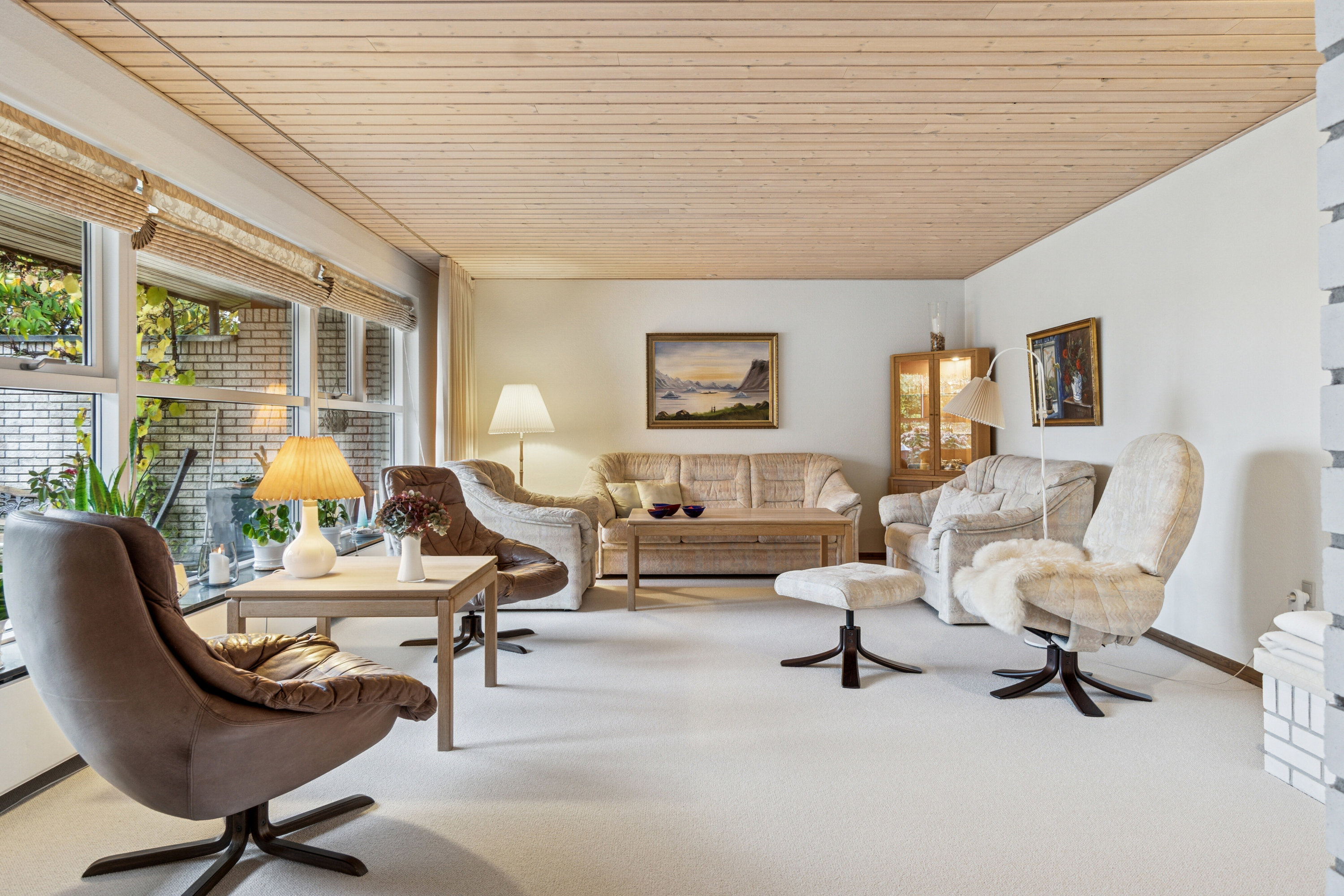 Fremhævet stue billede i fuldskærmstilstand. Billede af Baldersvej 26, 6040 Egtved