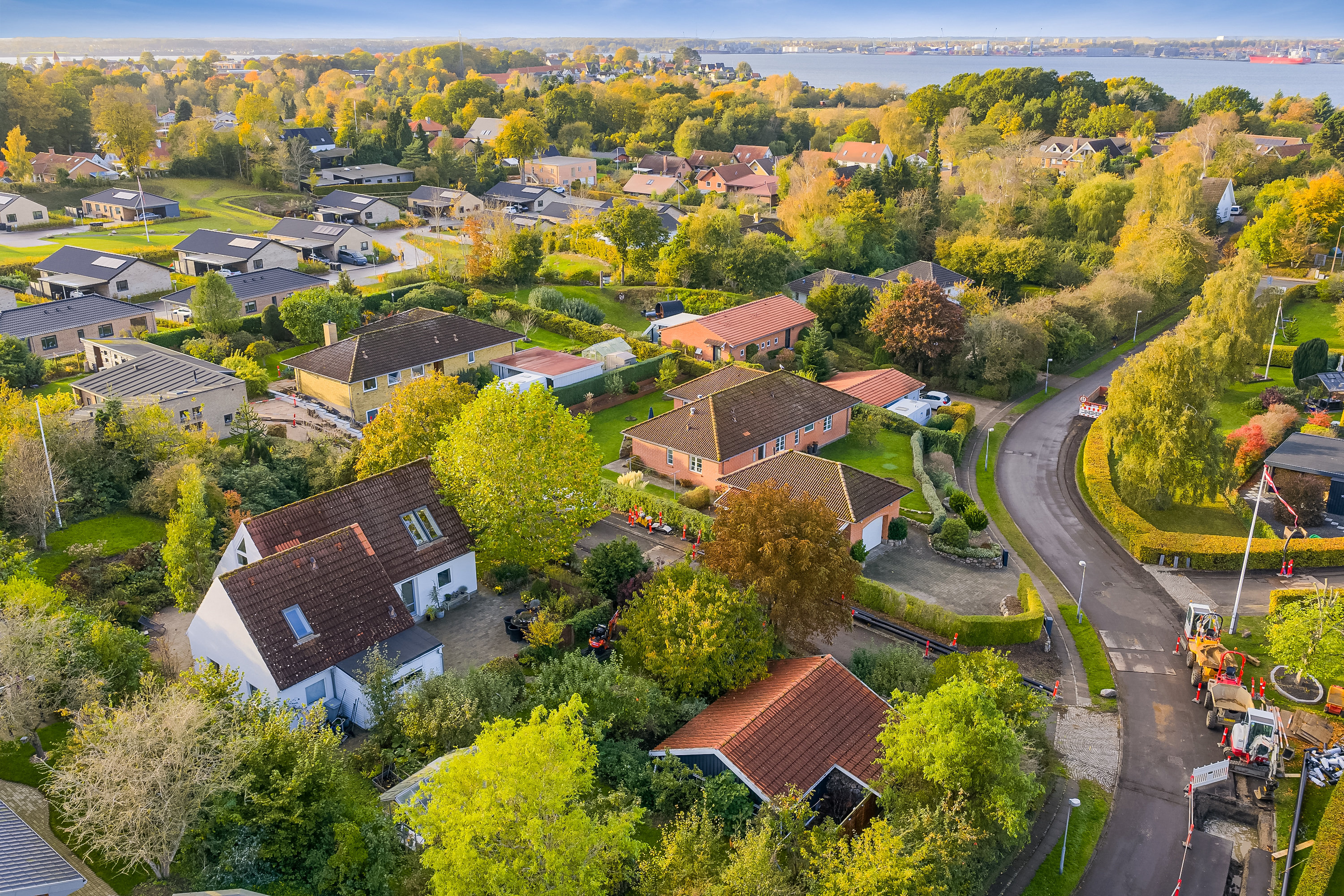 Fremhævet luftfoto billede i fuldskærmstilstand. Billede af Slugten 16, Strib, 5500 Middelfart