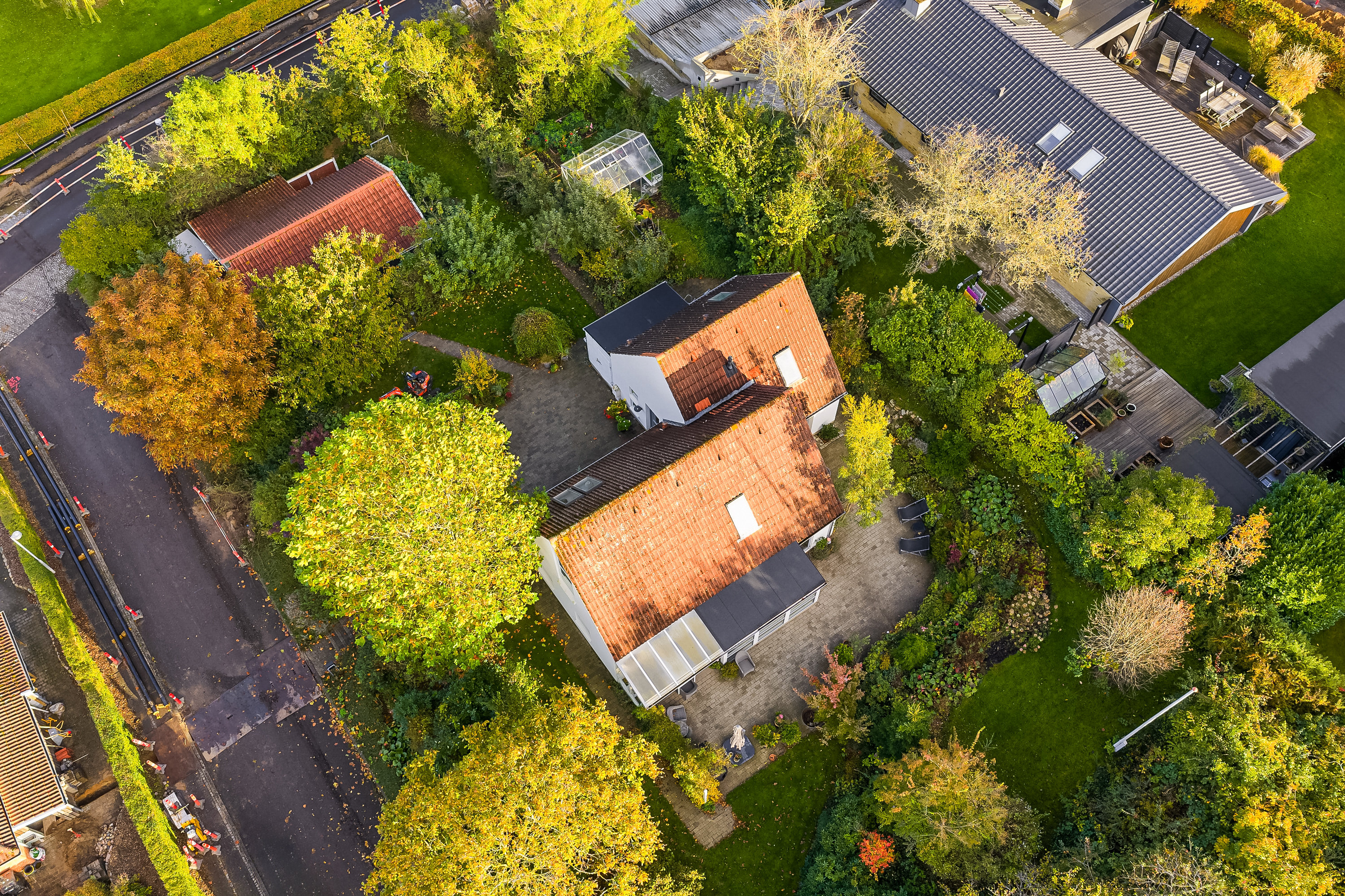 Fremhævet luftfoto billede i fuldskærmstilstand. Billede af Slugten 16, Strib, 5500 Middelfart