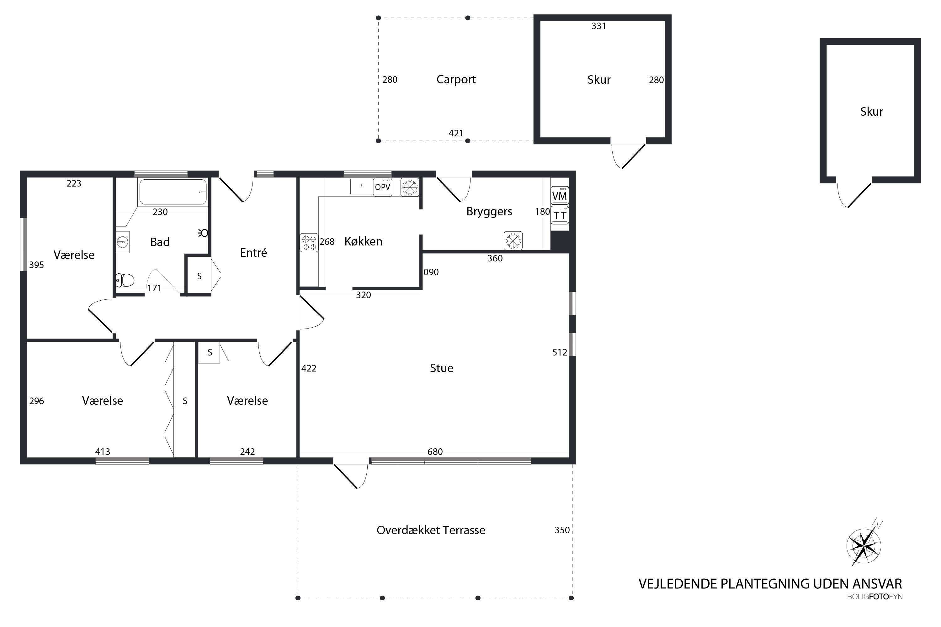 Plantegninger billede af Hyldegårdsvej 35, Brylle, 5690 Tommerup
