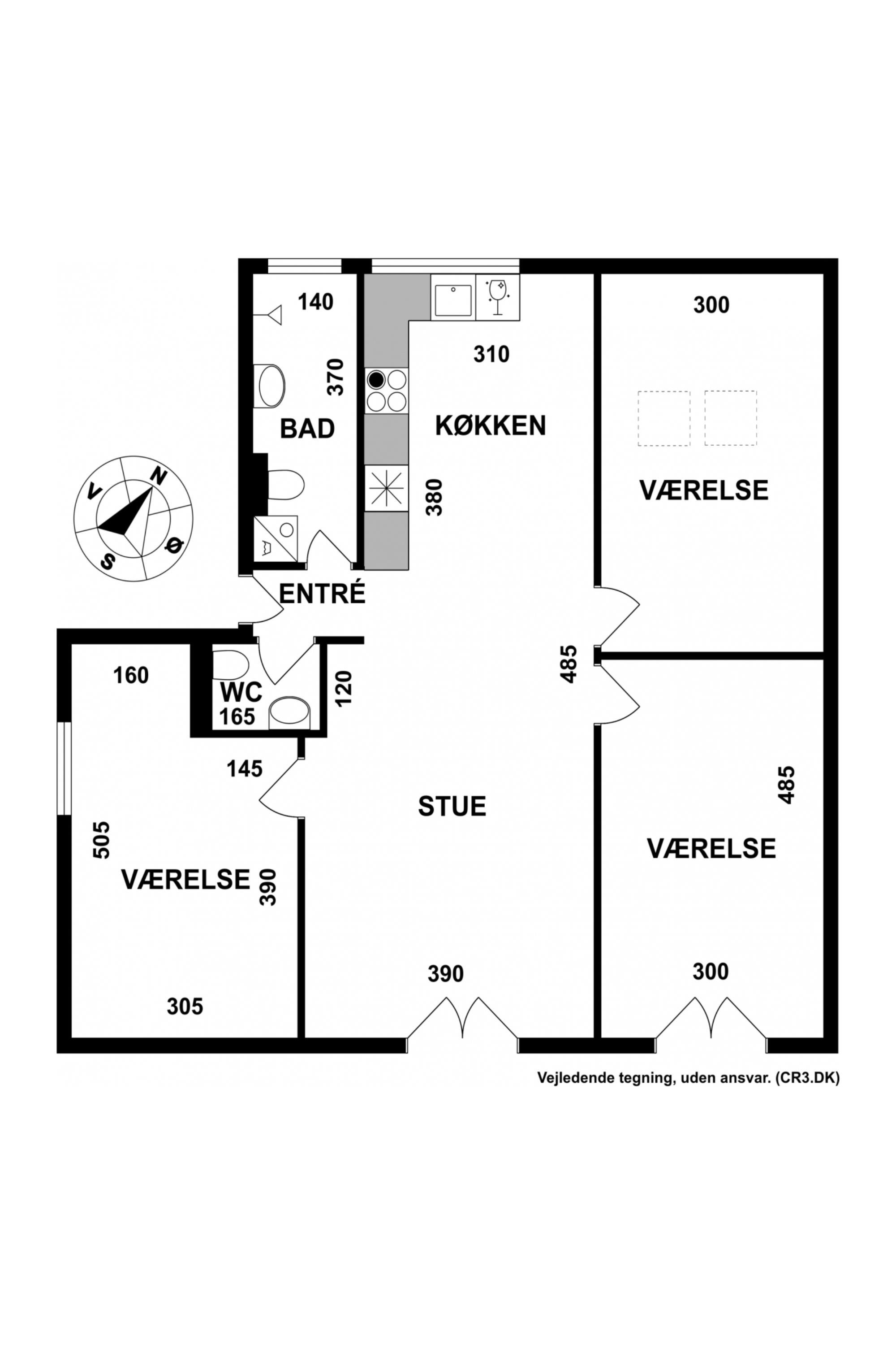 Plantegninger billede af Roskildevej 148B, 2., 2500 Valby