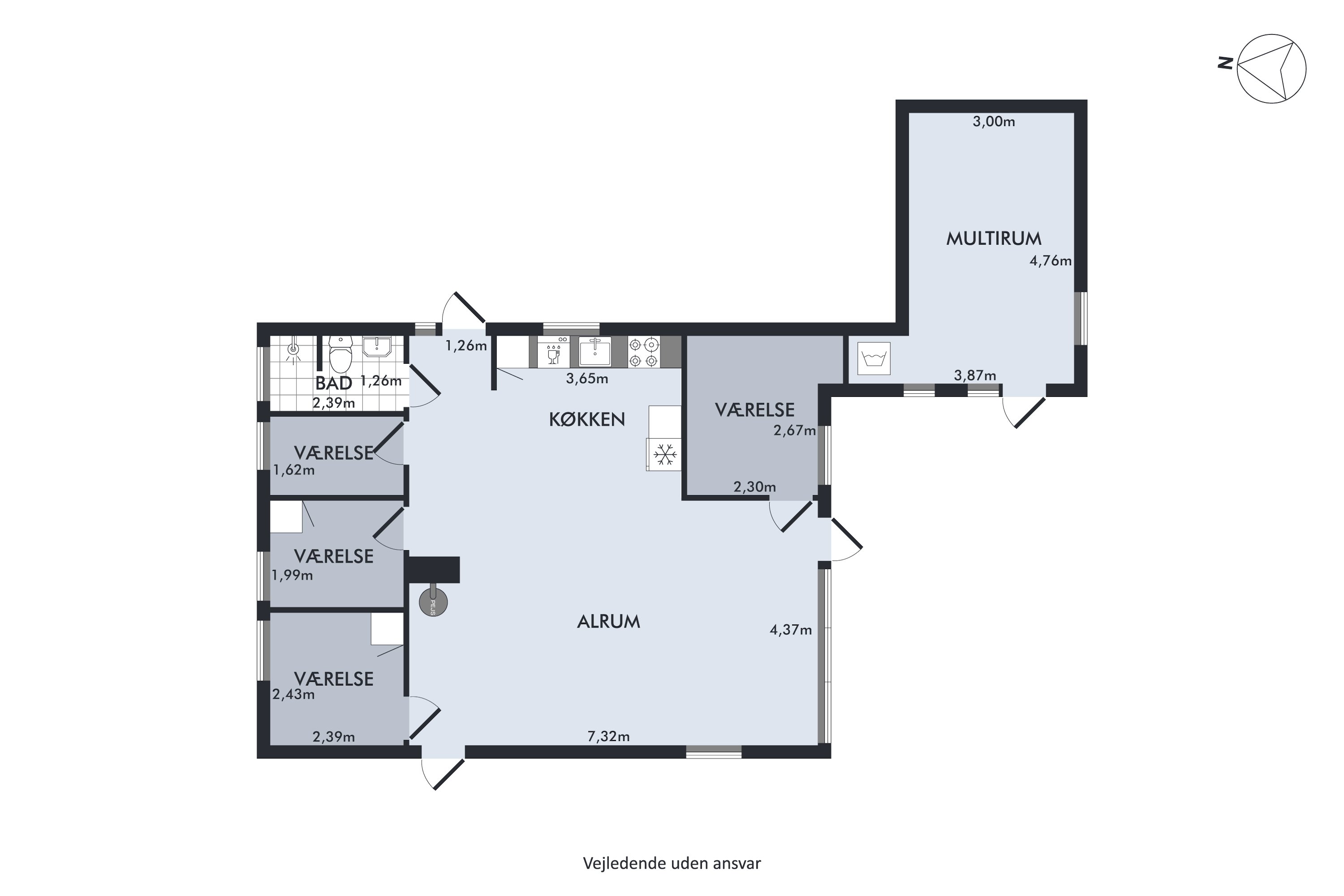 Plantegninger billede af Fyrremose 78, Skovmose, 6470 Sydals