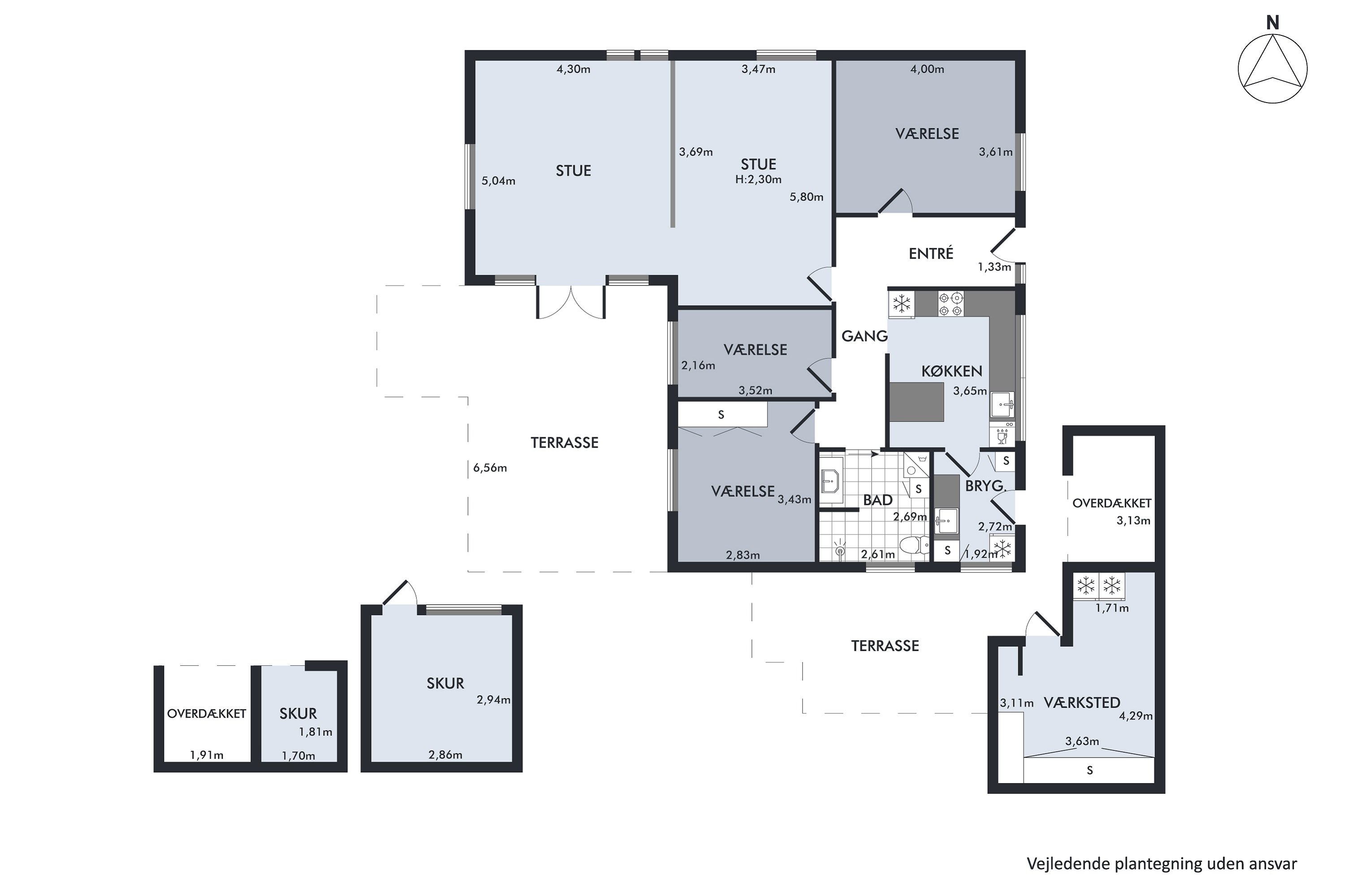 Plantegninger billede af Kløvermarken 38, Skallebølle, 5492 Vissenbjerg