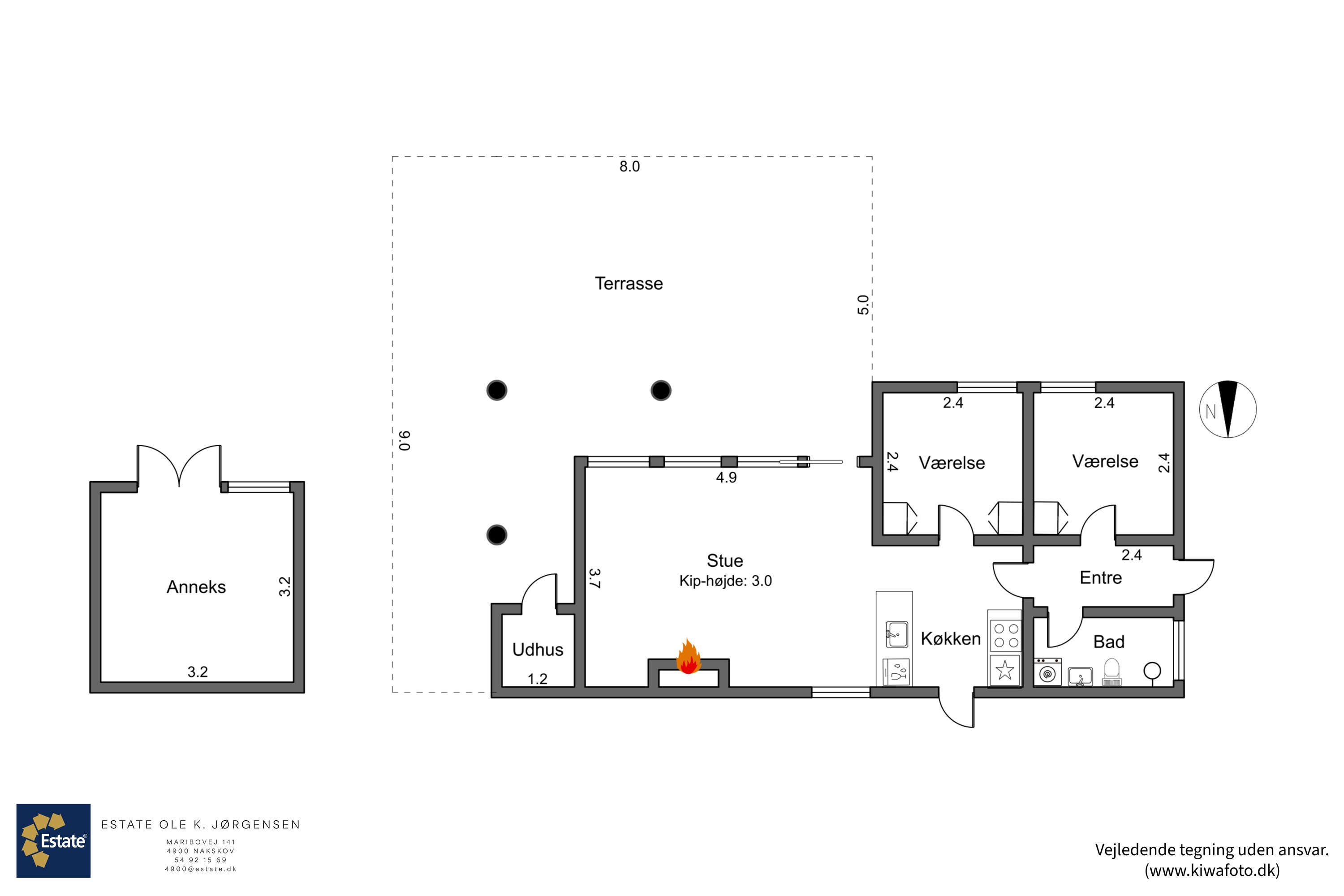 Plantegninger billede af Filosofstræde 10, Hummingen, 4983 Dannemare