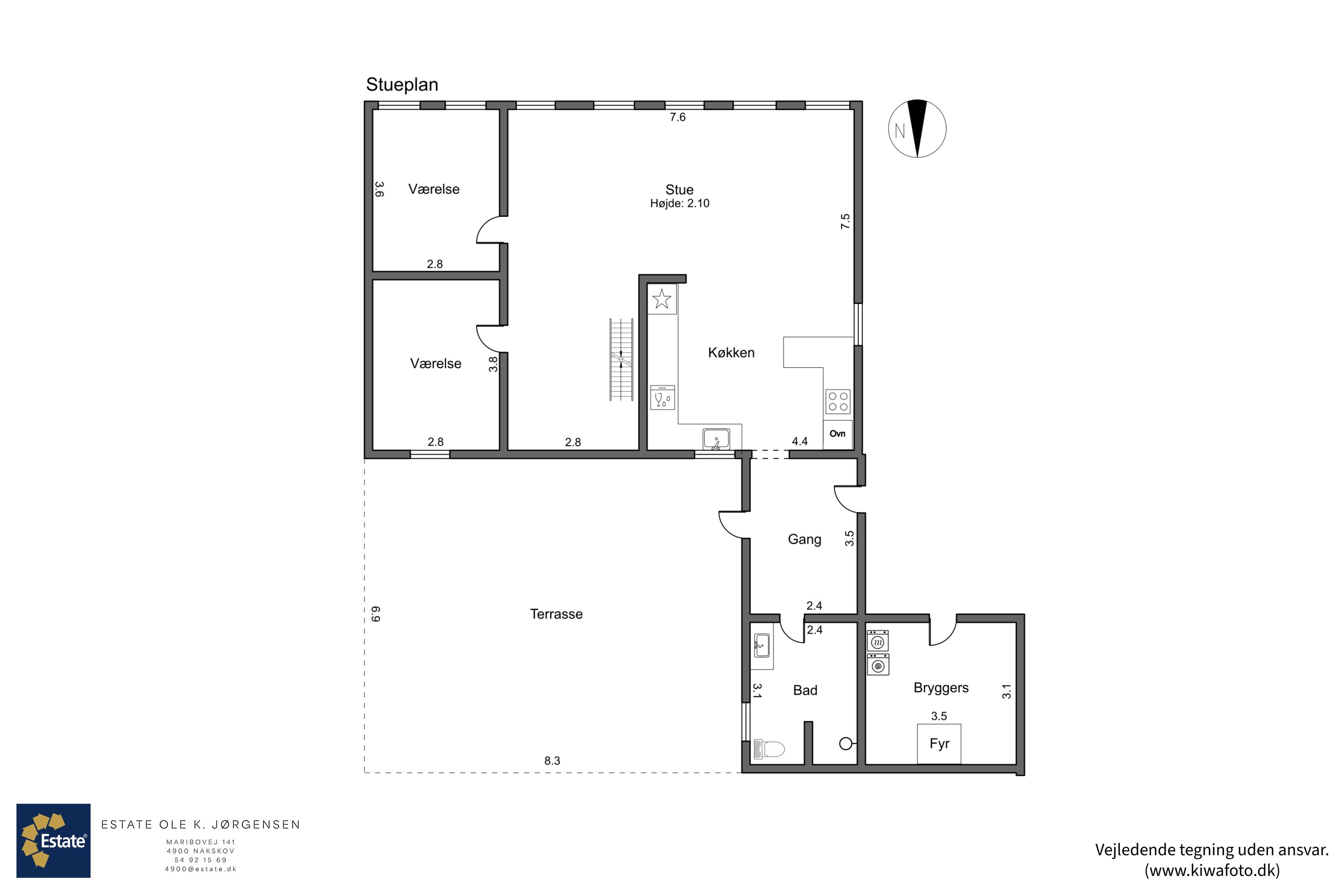Plantegninger billede af Tillitsevej 23, 4983 Dannemare