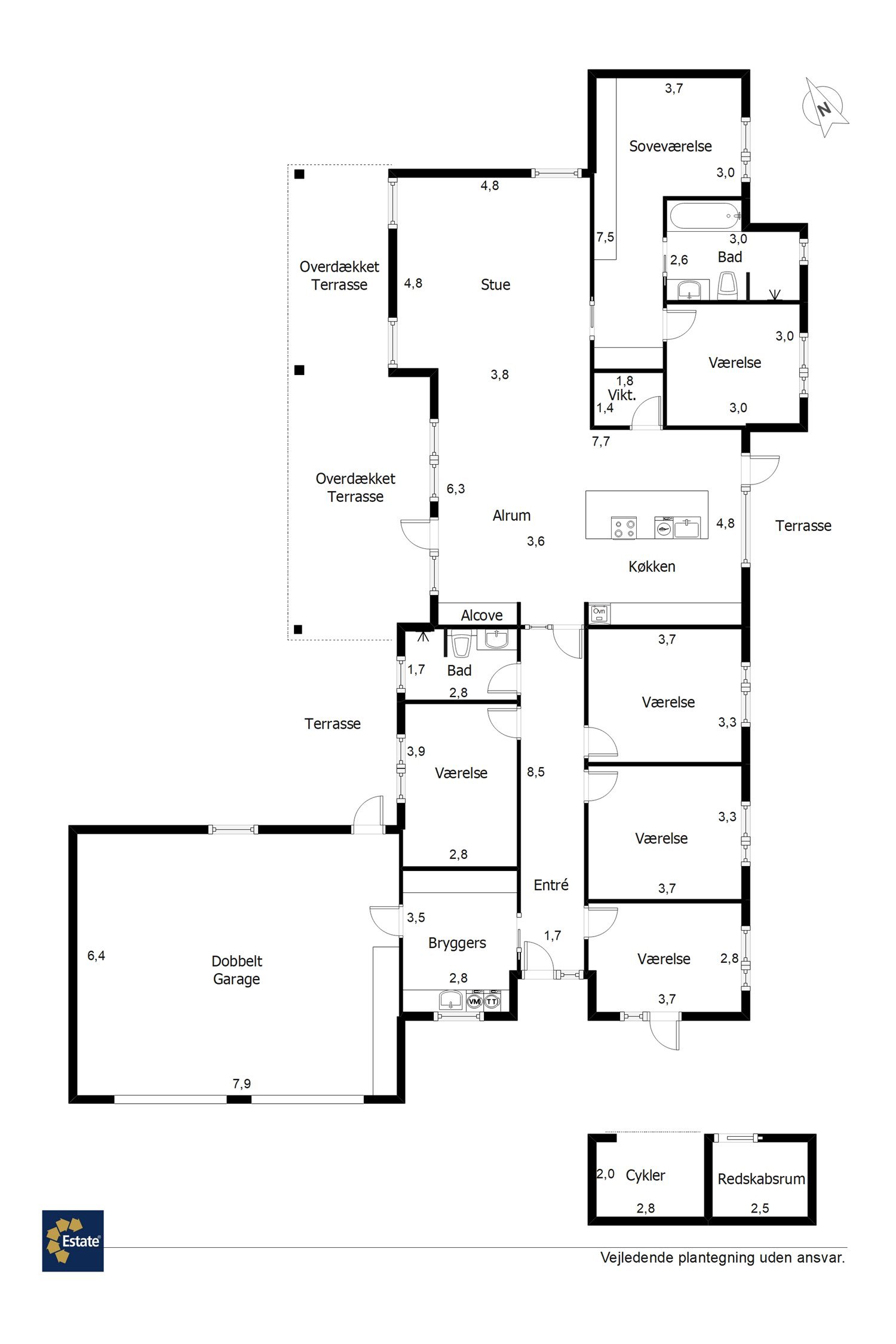 Plantegninger billede af Sommerfuglen 27, 7190 Billund