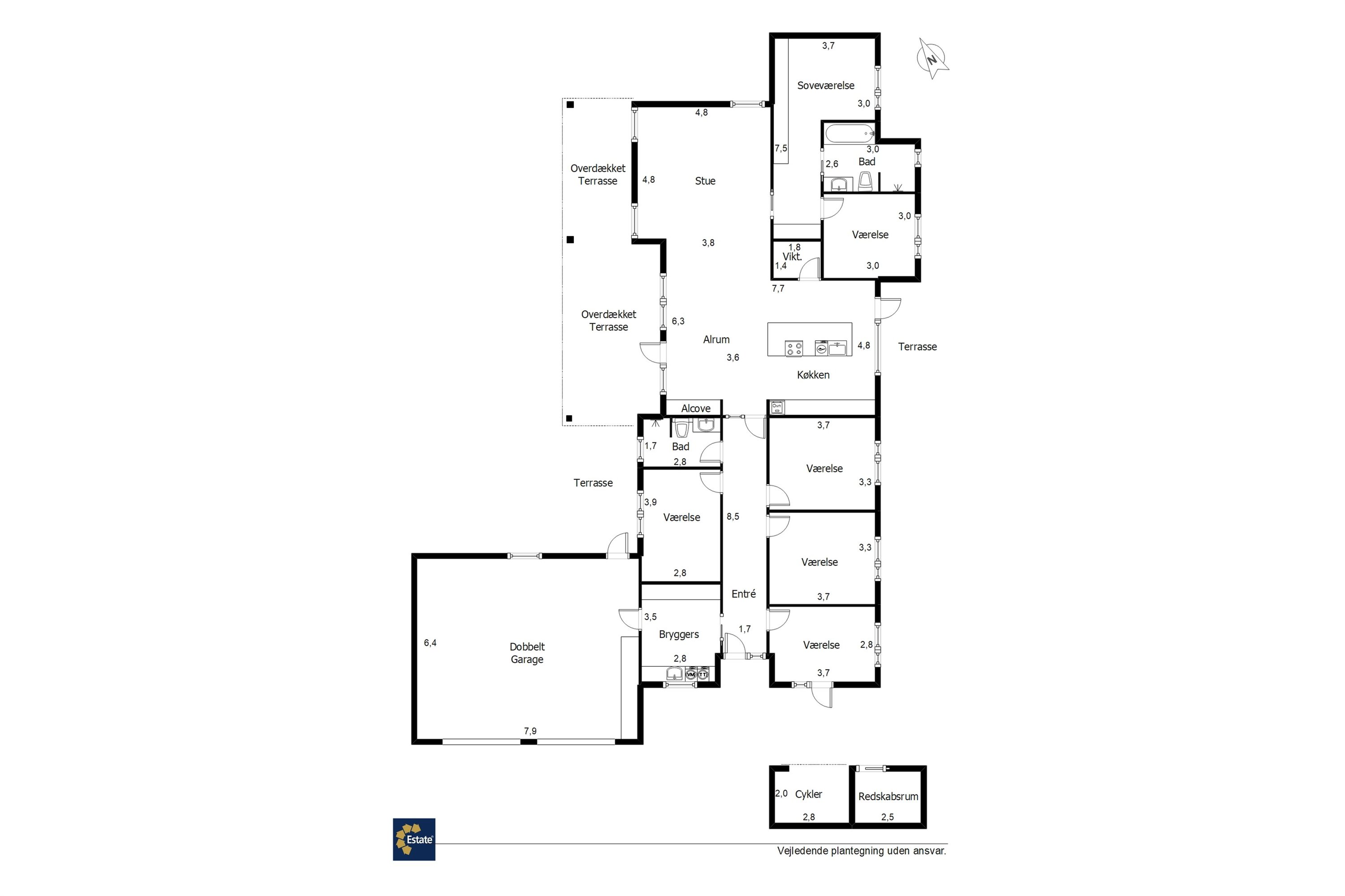 Plantegninger billede af Sommerfuglen 27, 7190 Billund