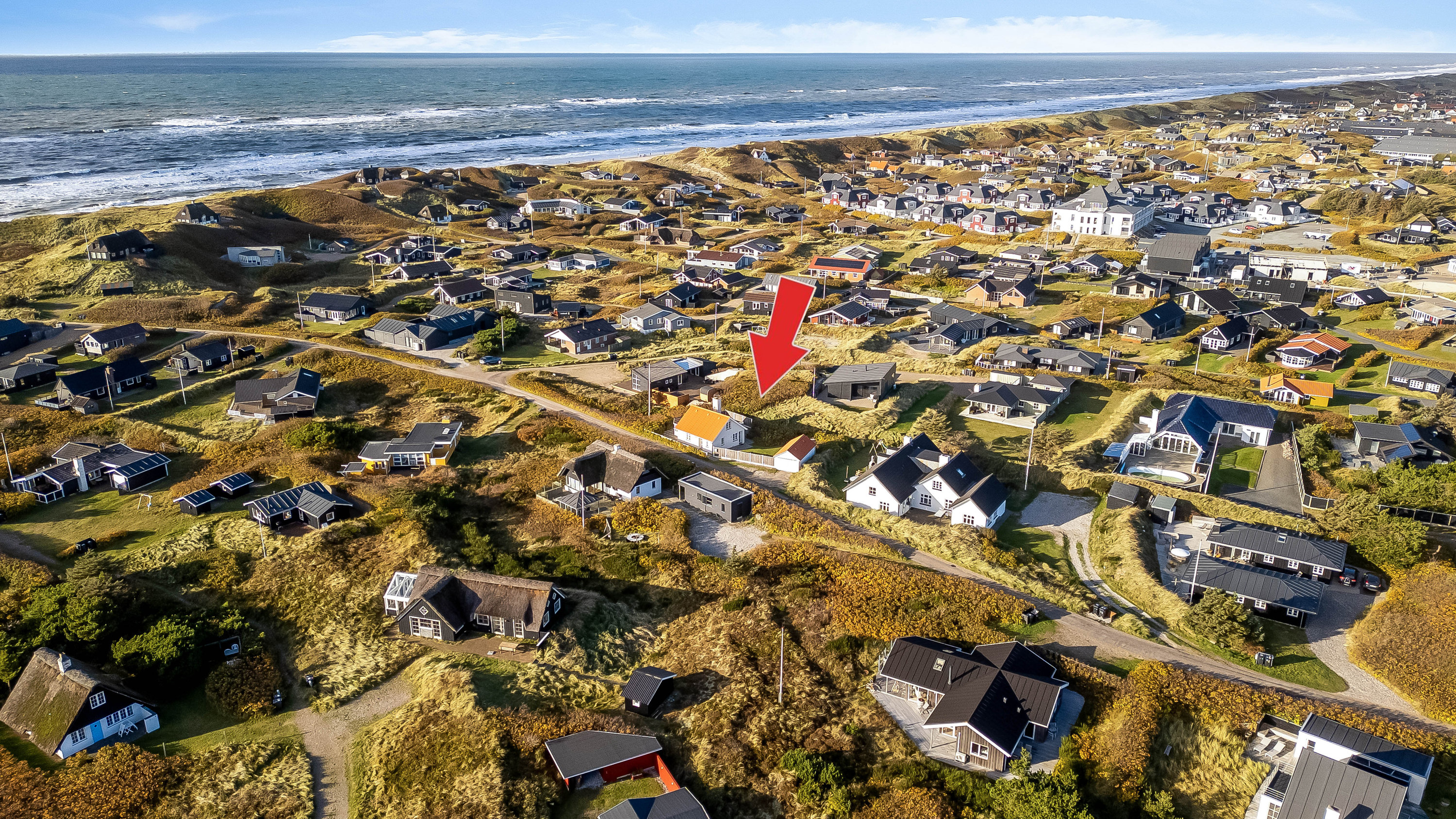 Miniaturebillede 1: luftfoto. Billede af Plantagevej 24, Søndervig, 6950 Ringkøbing