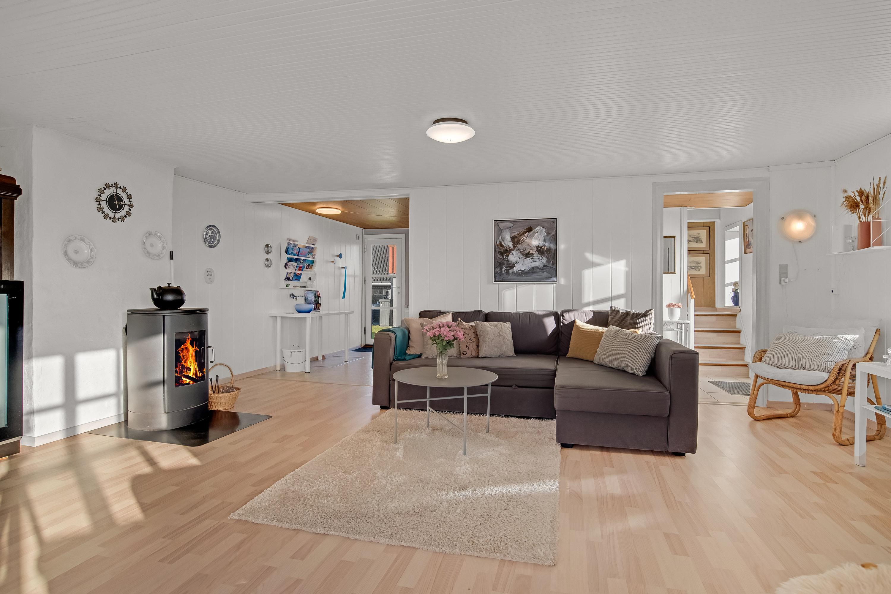 Fremhævet stue billede i fuldskærmstilstand. Billede af Plantagevej 24, Søndervig, 6950 Ringkøbing