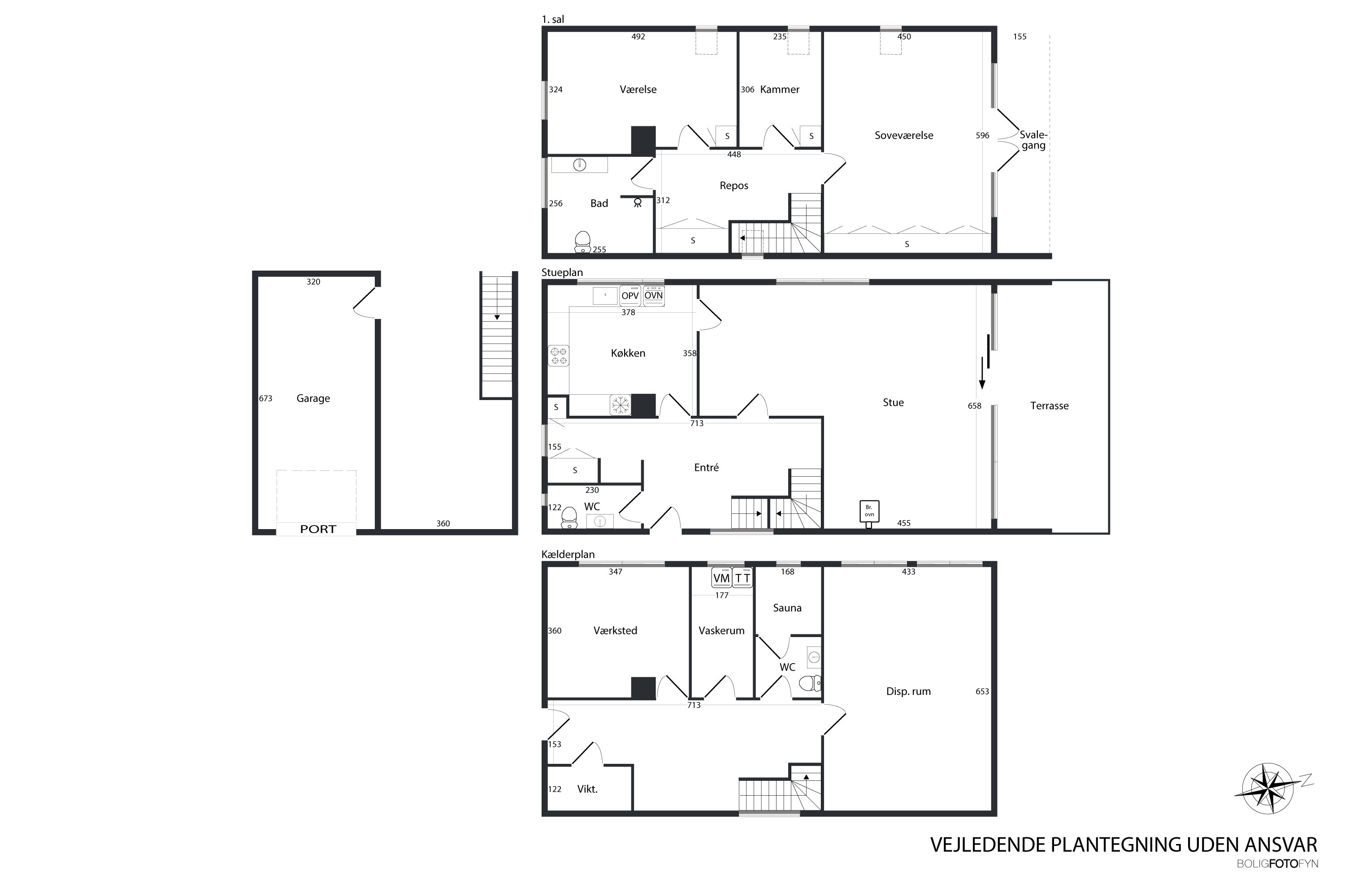 Plantegninger billede af Kåsvænget 21, Strib, 5500 Middelfart