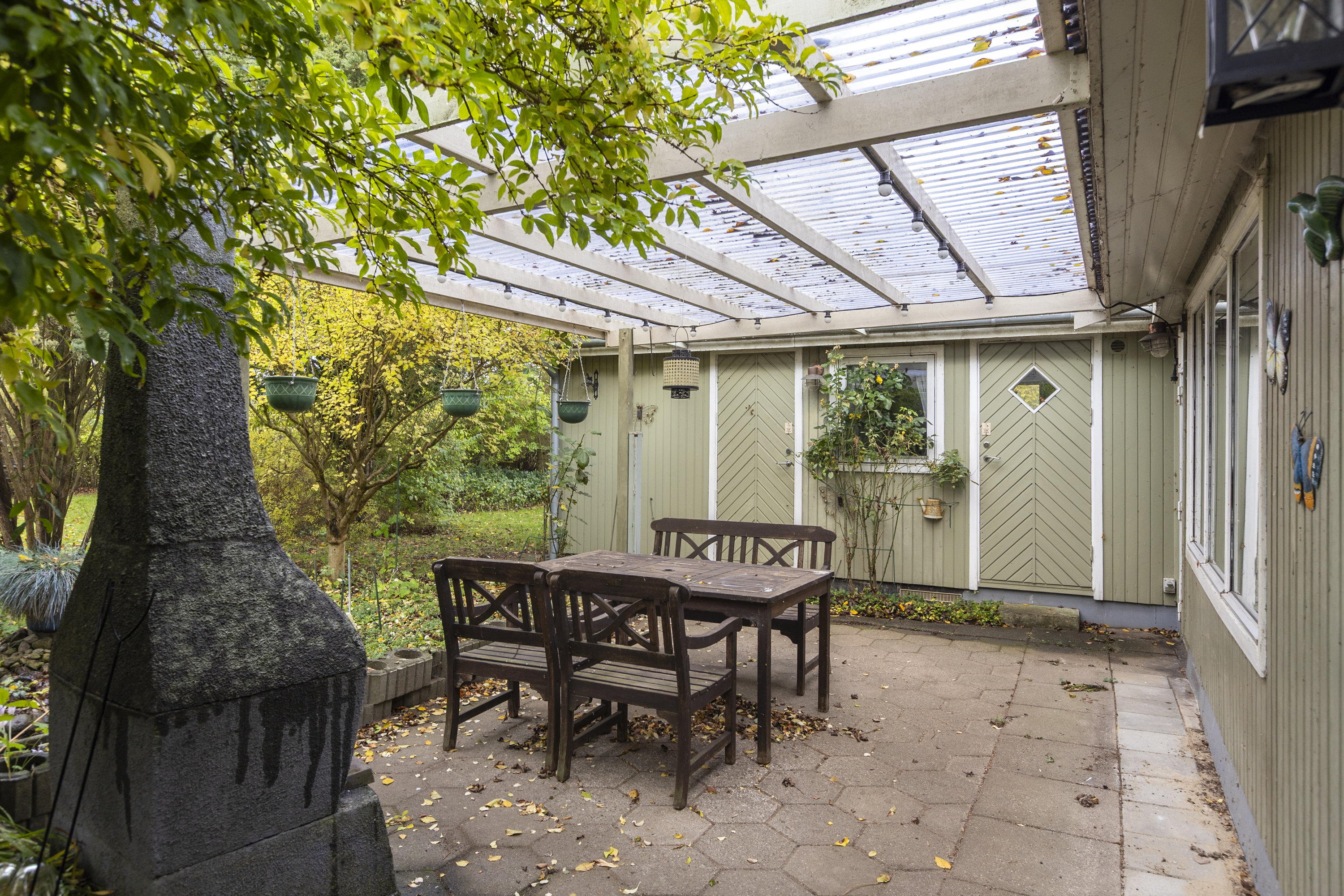 Fremhævet overdækket terrasse billede i fuldskærmstilstand. Billede af Hannesvej 8, Kaldred, 4593 Eskebjerg