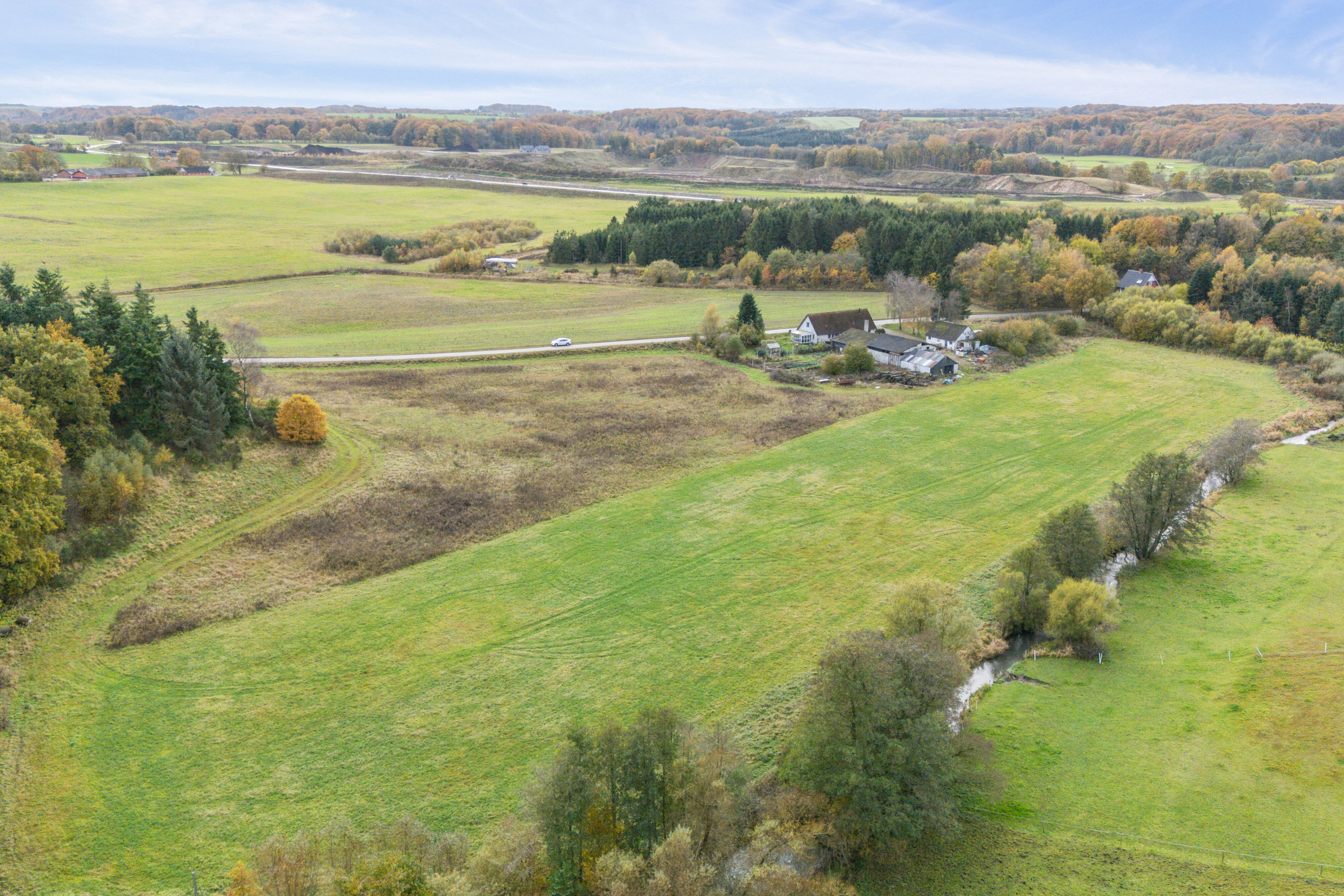 Miniaturebillede 1: luftfoto. Billede af Ådalsvej 9, Ørum, 8722 Hedensted