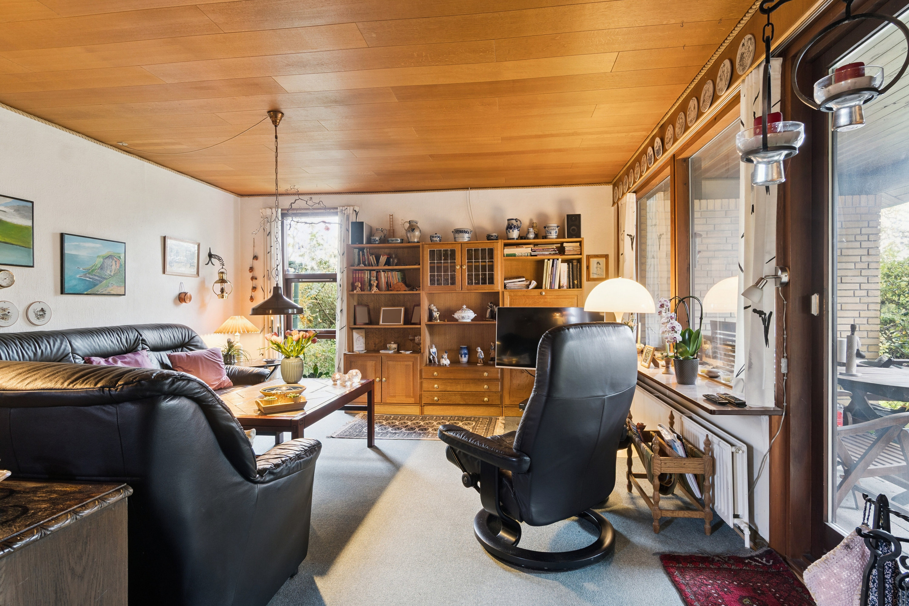 Fremhævet stue billede i fuldskærmstilstand. Billede af Merkurvej 27, 8723 Løsning