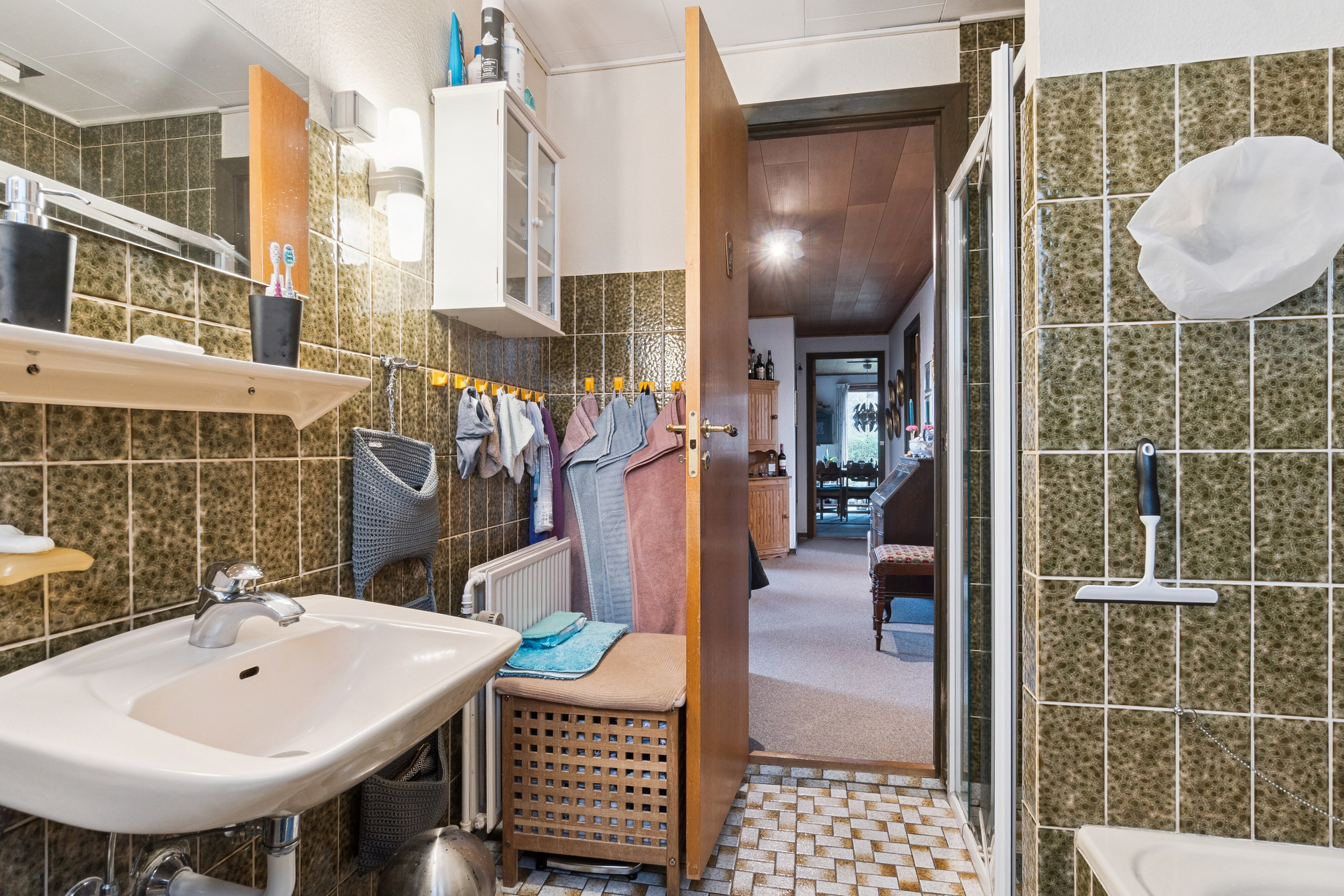 Fremhævet badeværelse billede i fuldskærmstilstand. Billede af Merkurvej 27, 8723 Løsning