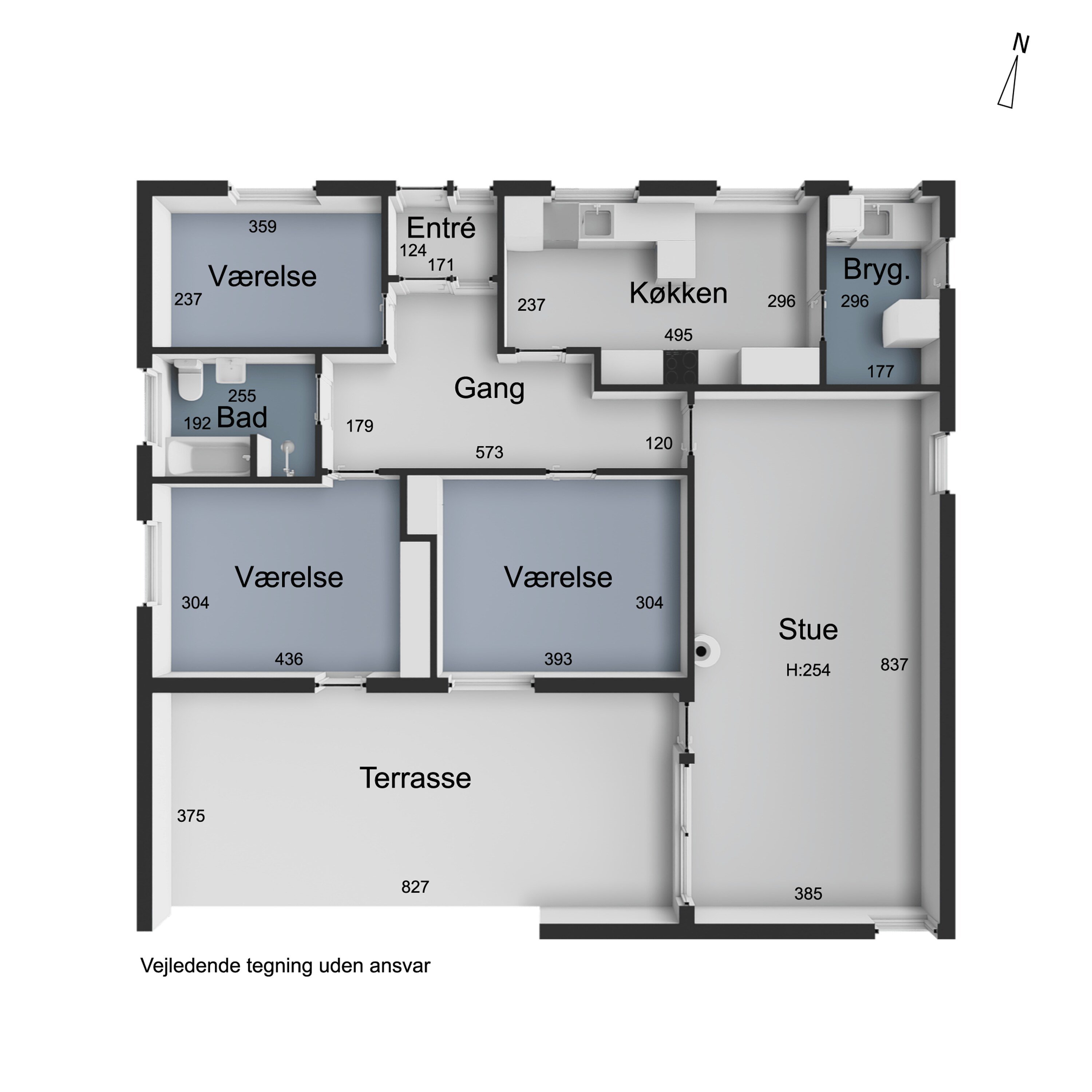 Plantegninger billede af Merkurvej 27, 8723 Løsning