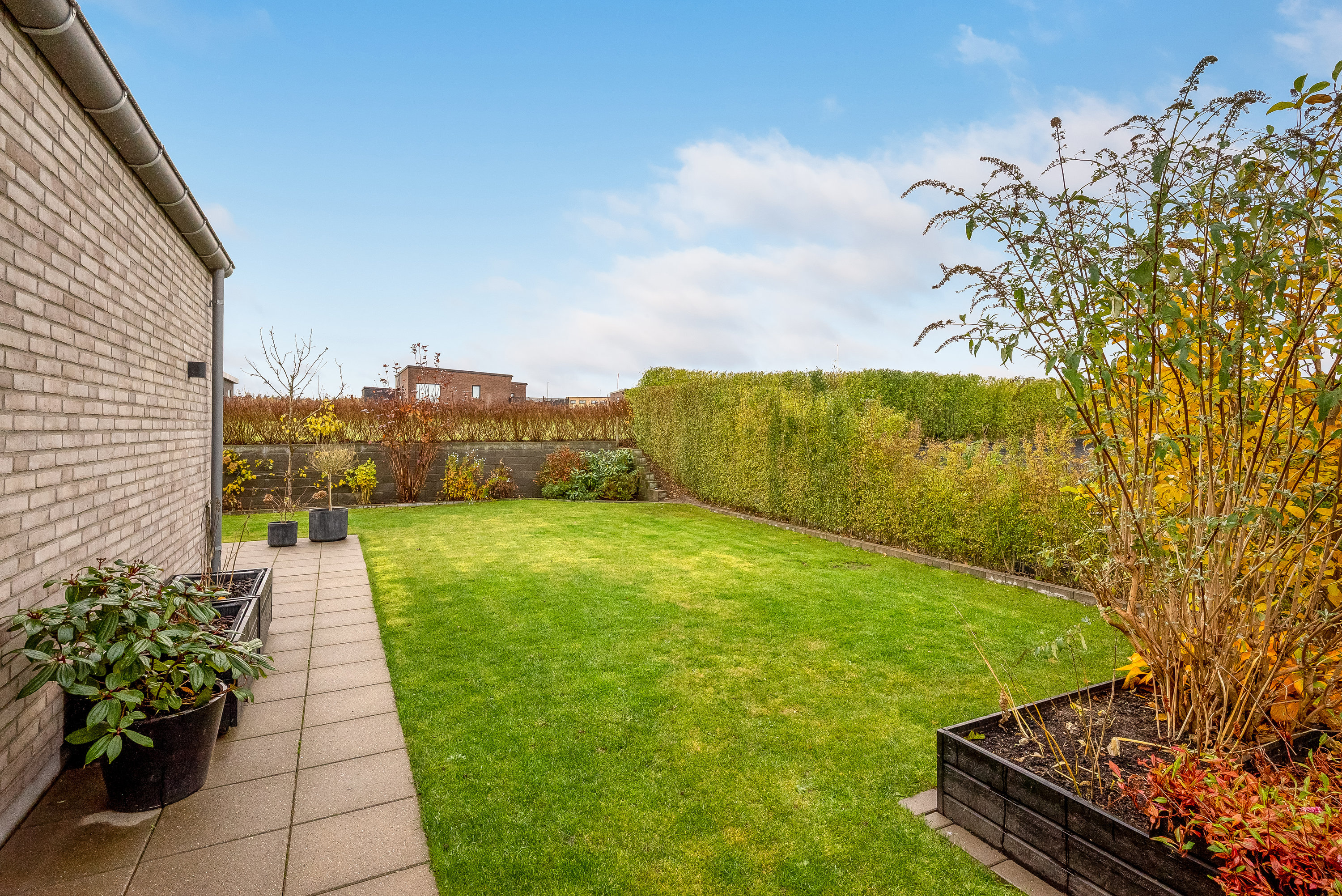 Fremhævet have billede i fuldskærmstilstand. Billede af Under Hvidtjørnen 43, Halgårde, 7500 Holstebro