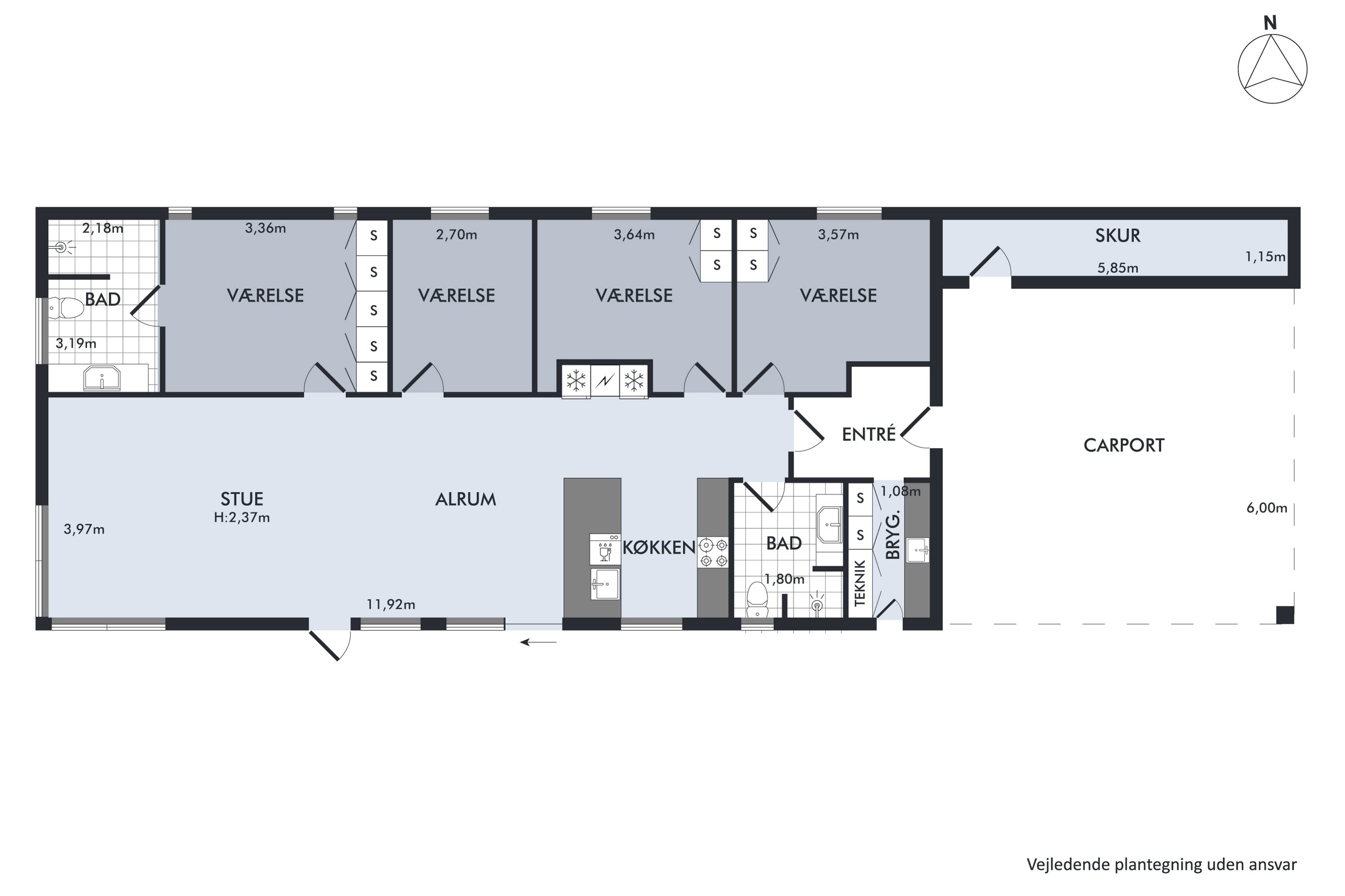 Plantegninger billede af Georg Walther Andersens Vænge 8, Nebel, 8700 Horsens