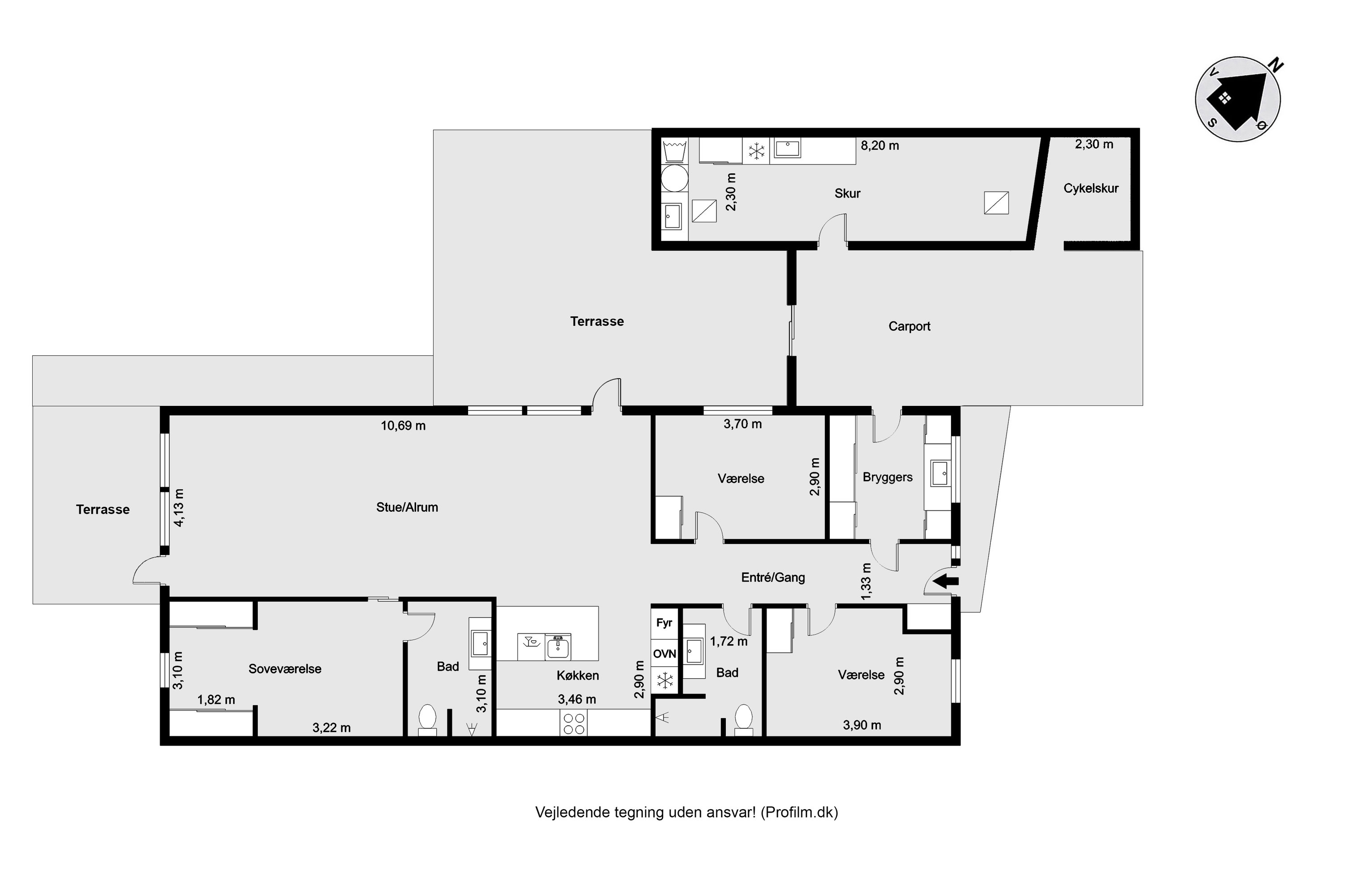 Plantegninger billede af Under Hvidtjørnen 43, Halgårde, 7500 Holstebro