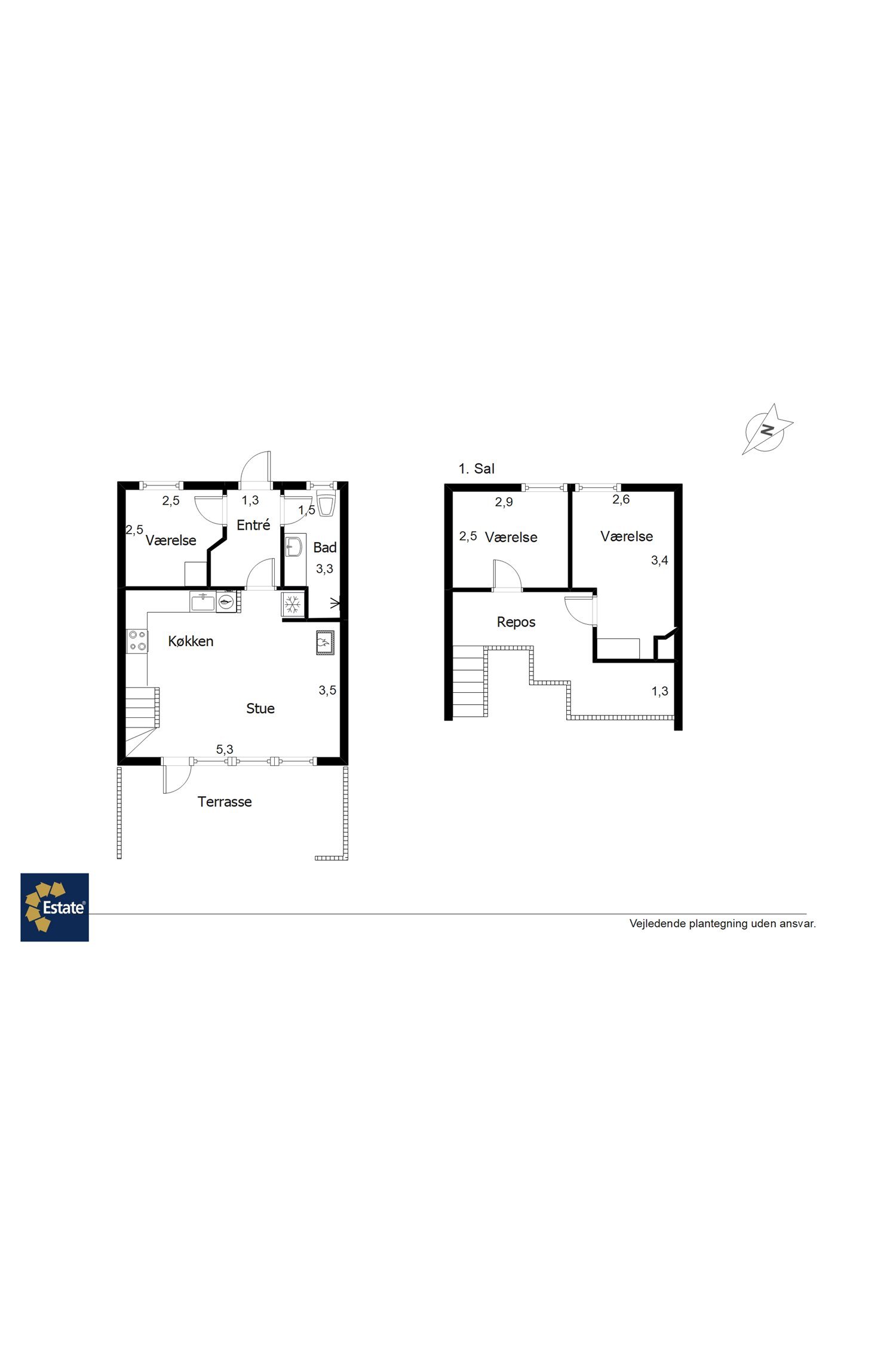 Plantegninger billede af Hovej 4A, 34., 6857 Blåvand