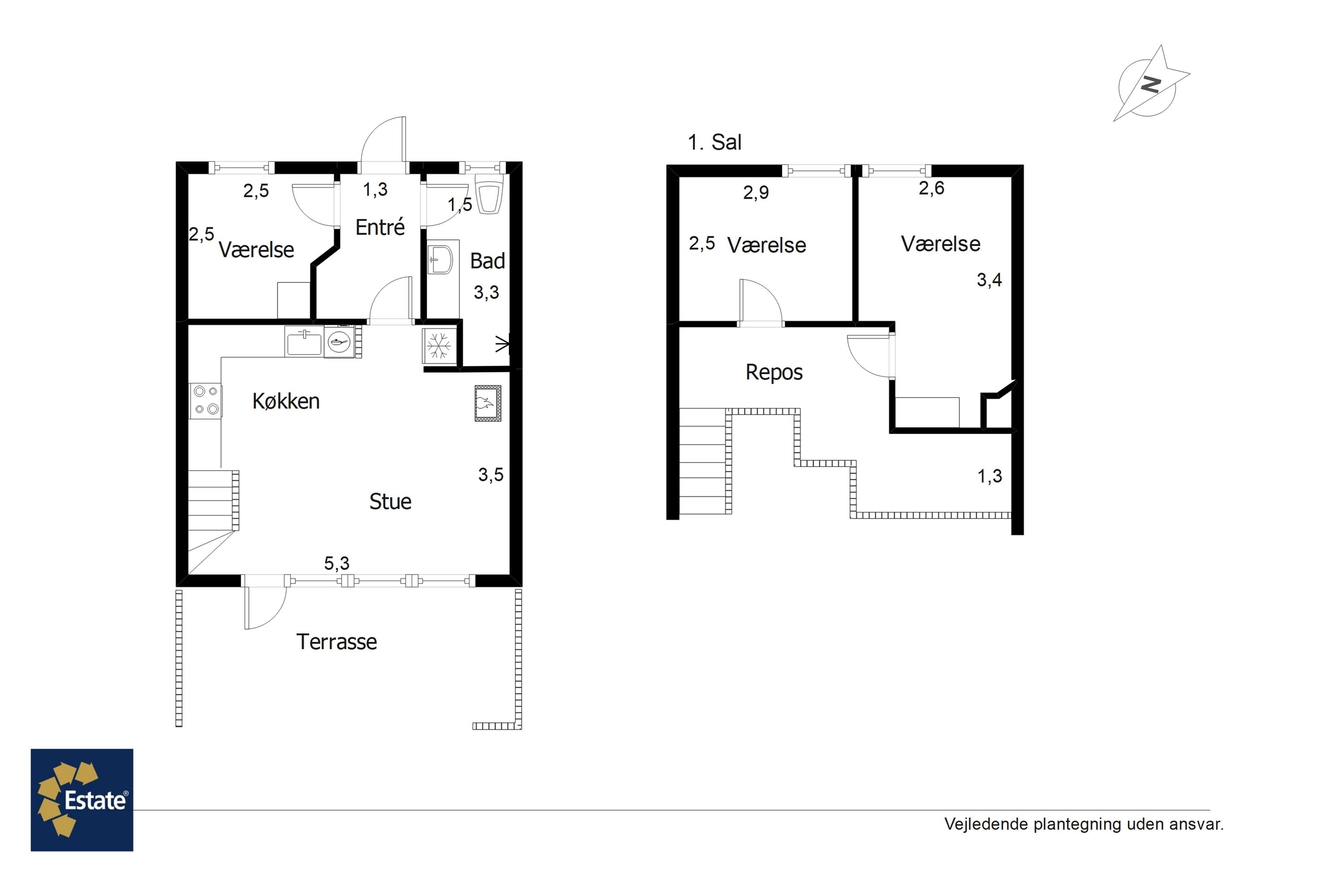 Plantegninger billede af Hovej 4A, 34., 6857 Blåvand
