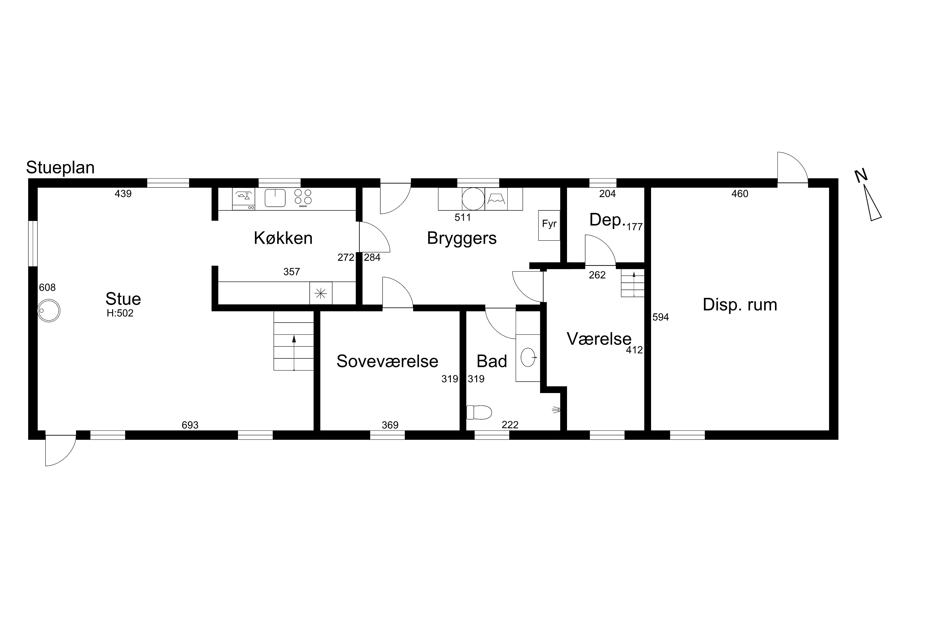 Plantegninger billede af Munkedalsvej 74, Snarup, 9800 Hjørring