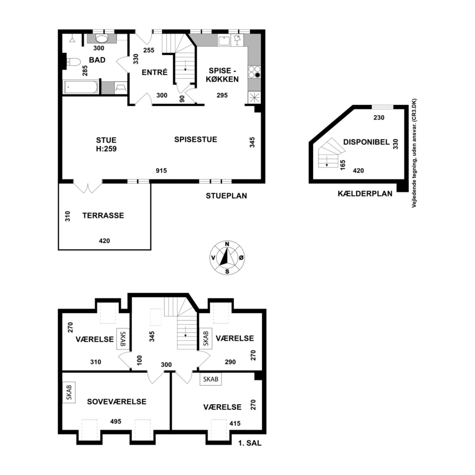 Plantegninger billede af Agerkær 18C, Udsholt, 3250 Gilleleje