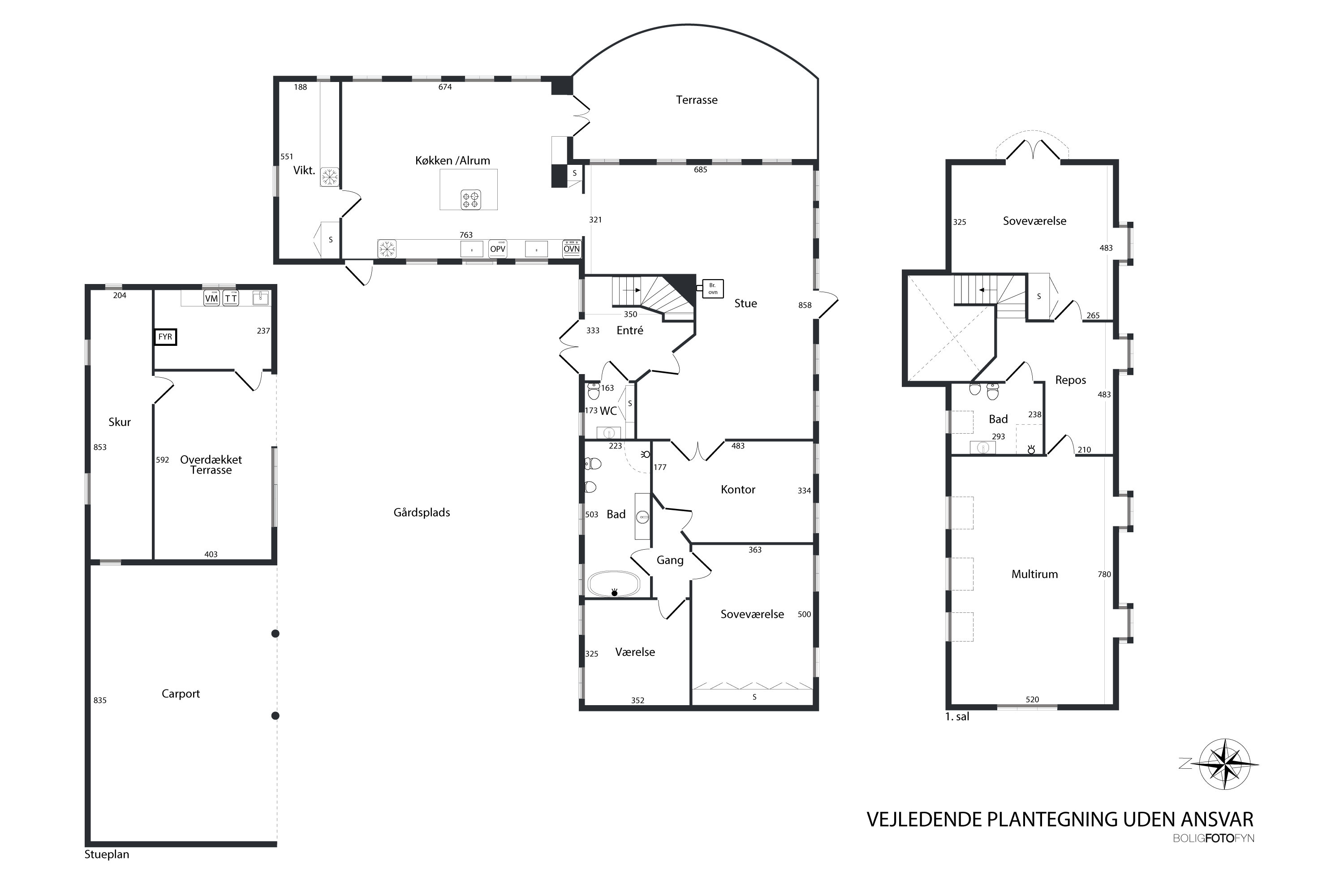 Plantegninger billede af Havsmarken 1, 5970 Ærøskøbing