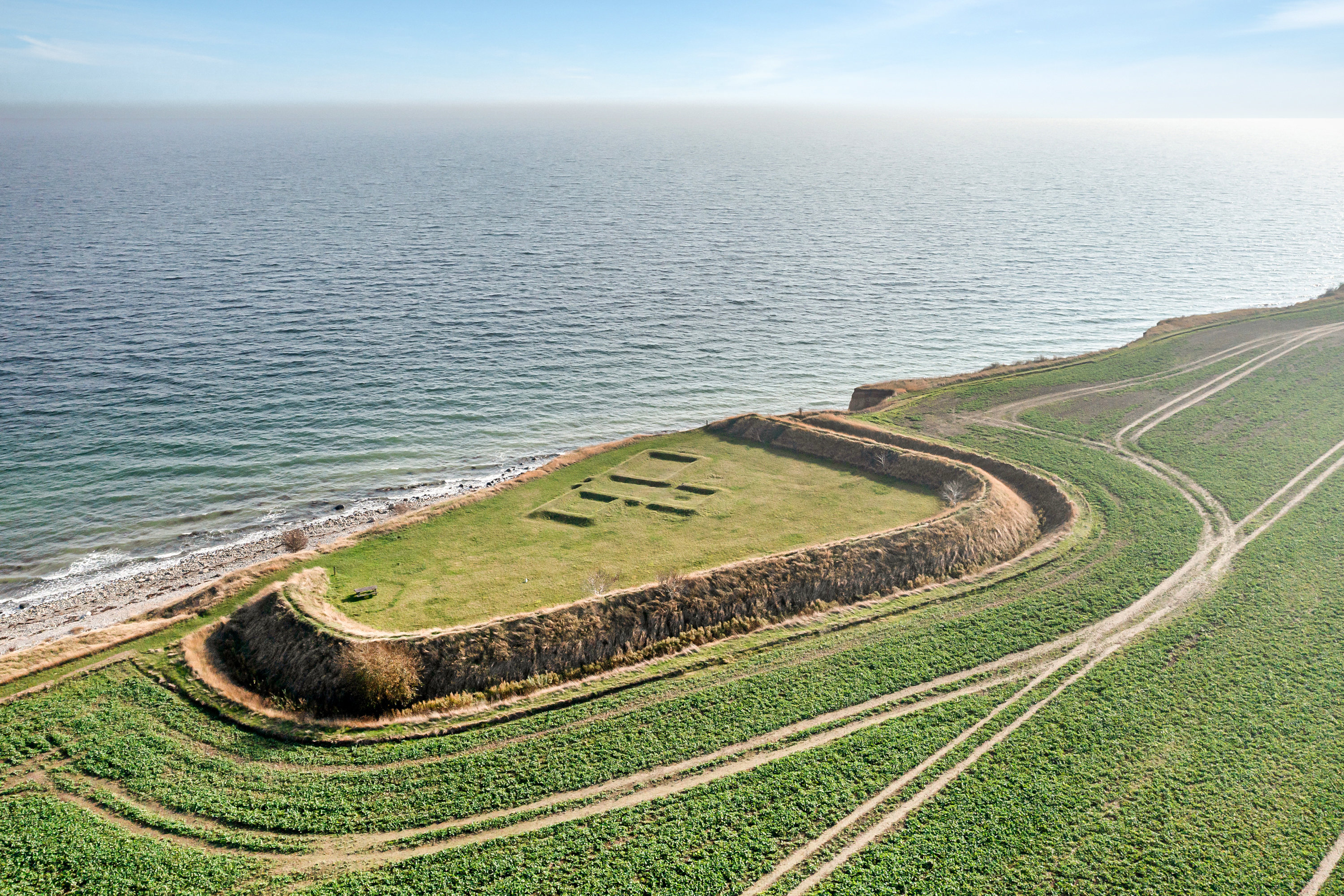 Fremhævet luftfoto billede i fuldskærmstilstand. Billede af Havsmarken 1, 5970 Ærøskøbing