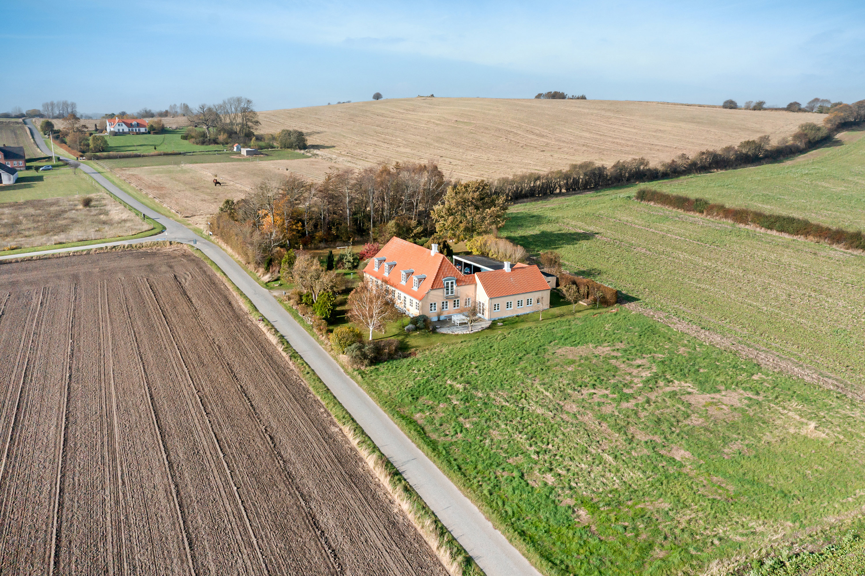 Fremhævet luftfoto billede i fuldskærmstilstand. Billede af Havsmarken 1, 5970 Ærøskøbing