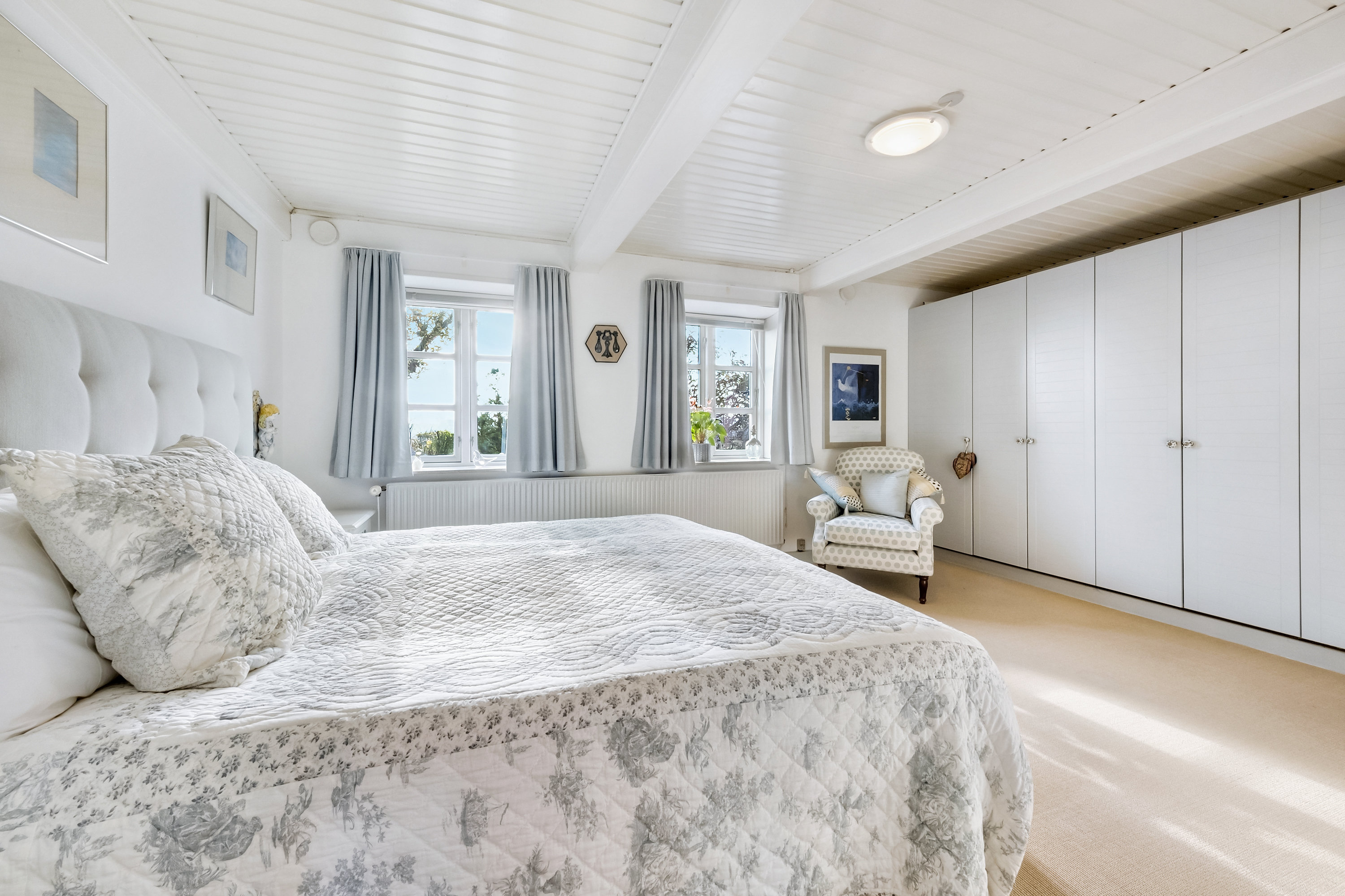 Fremhævet soveværelse billede i fuldskærmstilstand. Billede af Havsmarken 1, 5970 Ærøskøbing