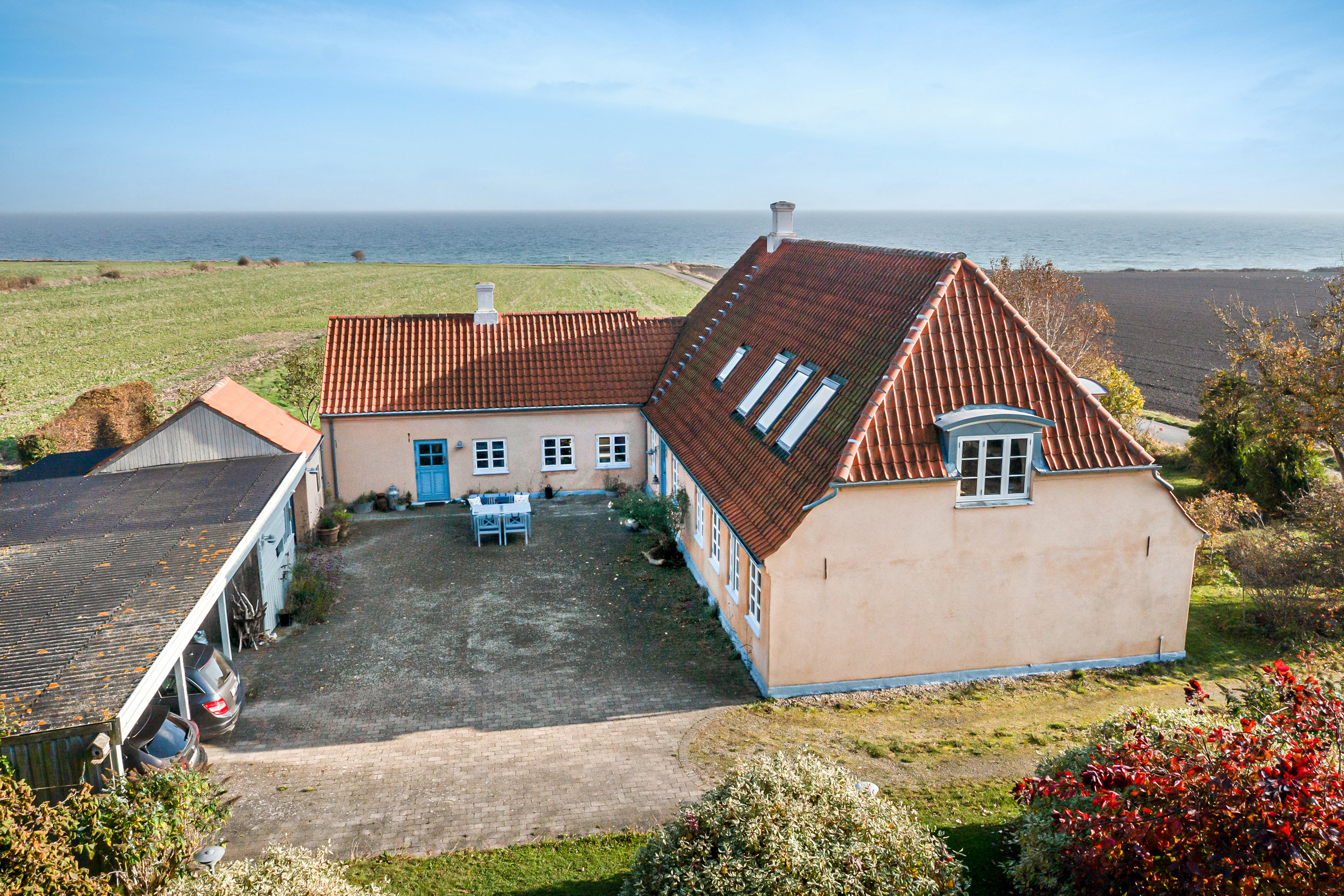 Fremhævet luftfoto billede i fuldskærmstilstand. Billede af Havsmarken 1, 5970 Ærøskøbing