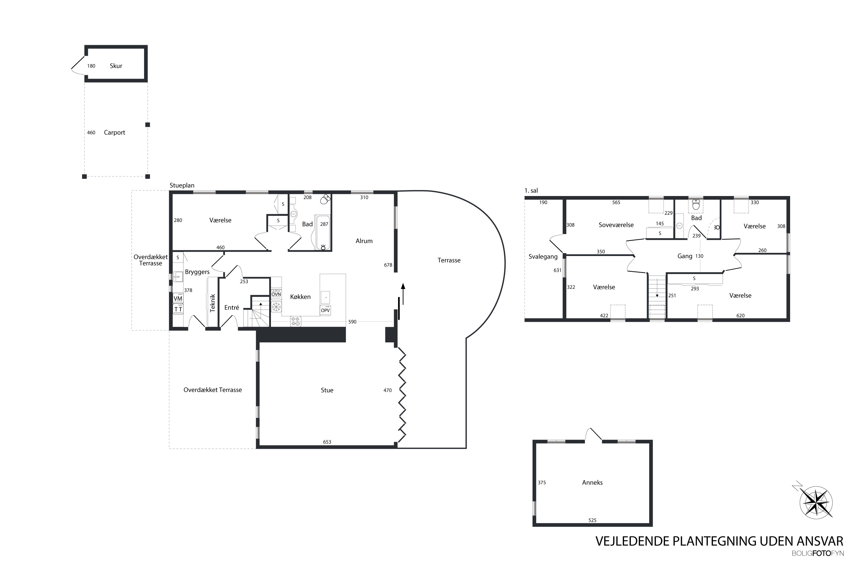 Plantegninger billede af H C Lumbyes Vej 8, Strib, 5500 Middelfart