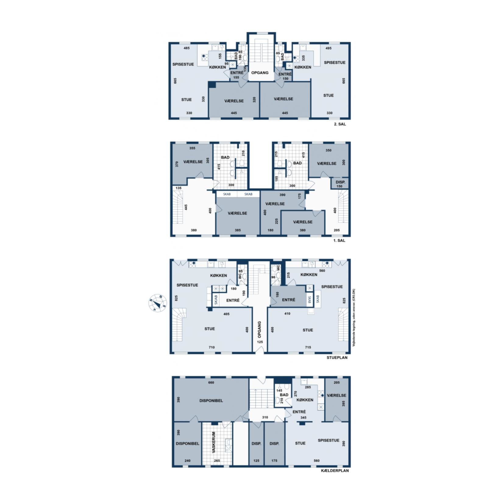 Plantegninger billede af Vibekegade 17, 2100 København Ø