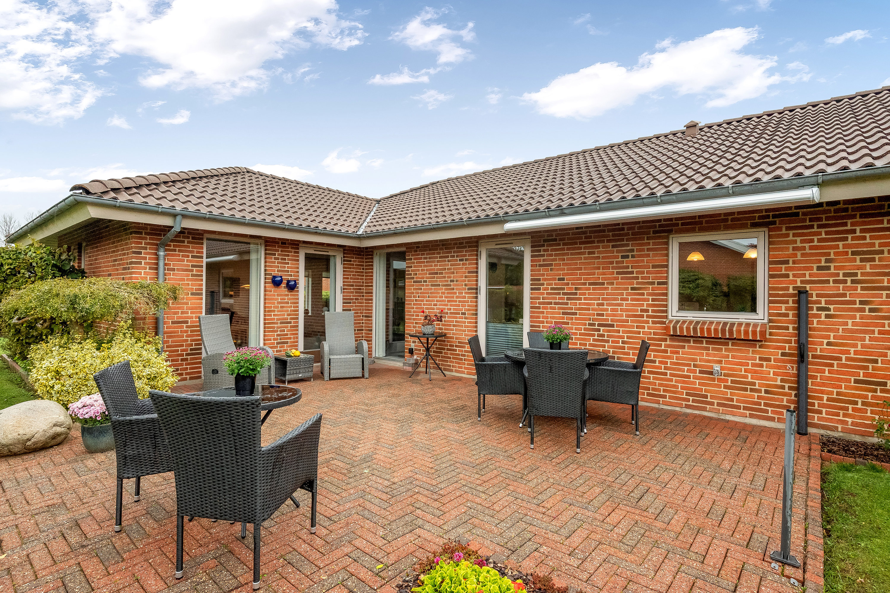 Fremhævet terrasse billede i fuldskærmstilstand. Billede af Hornshøjparken 137, 7500 Holstebro