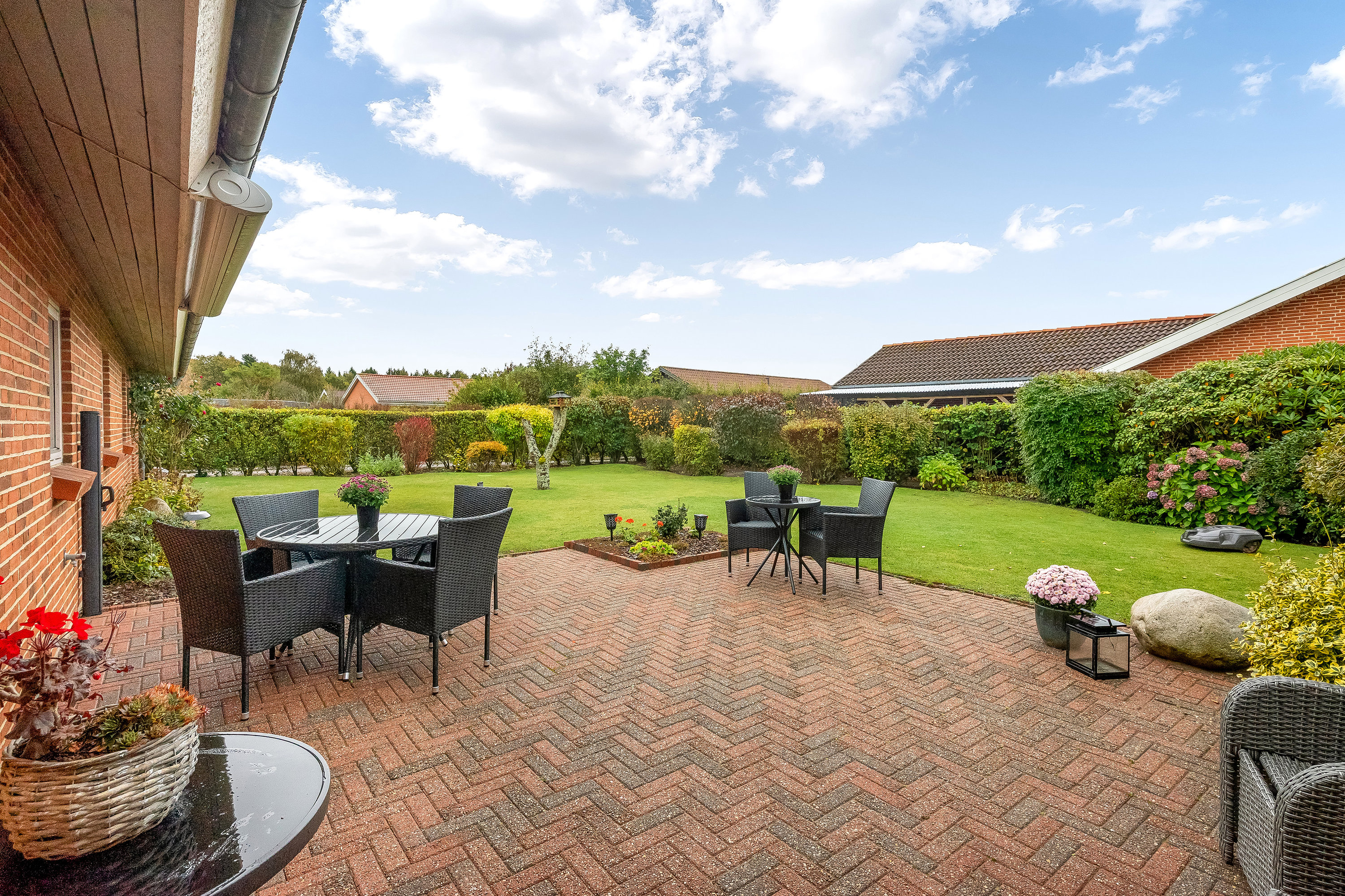 Fremhævet terrasse billede i fuldskærmstilstand. Billede af Hornshøjparken 137, 7500 Holstebro