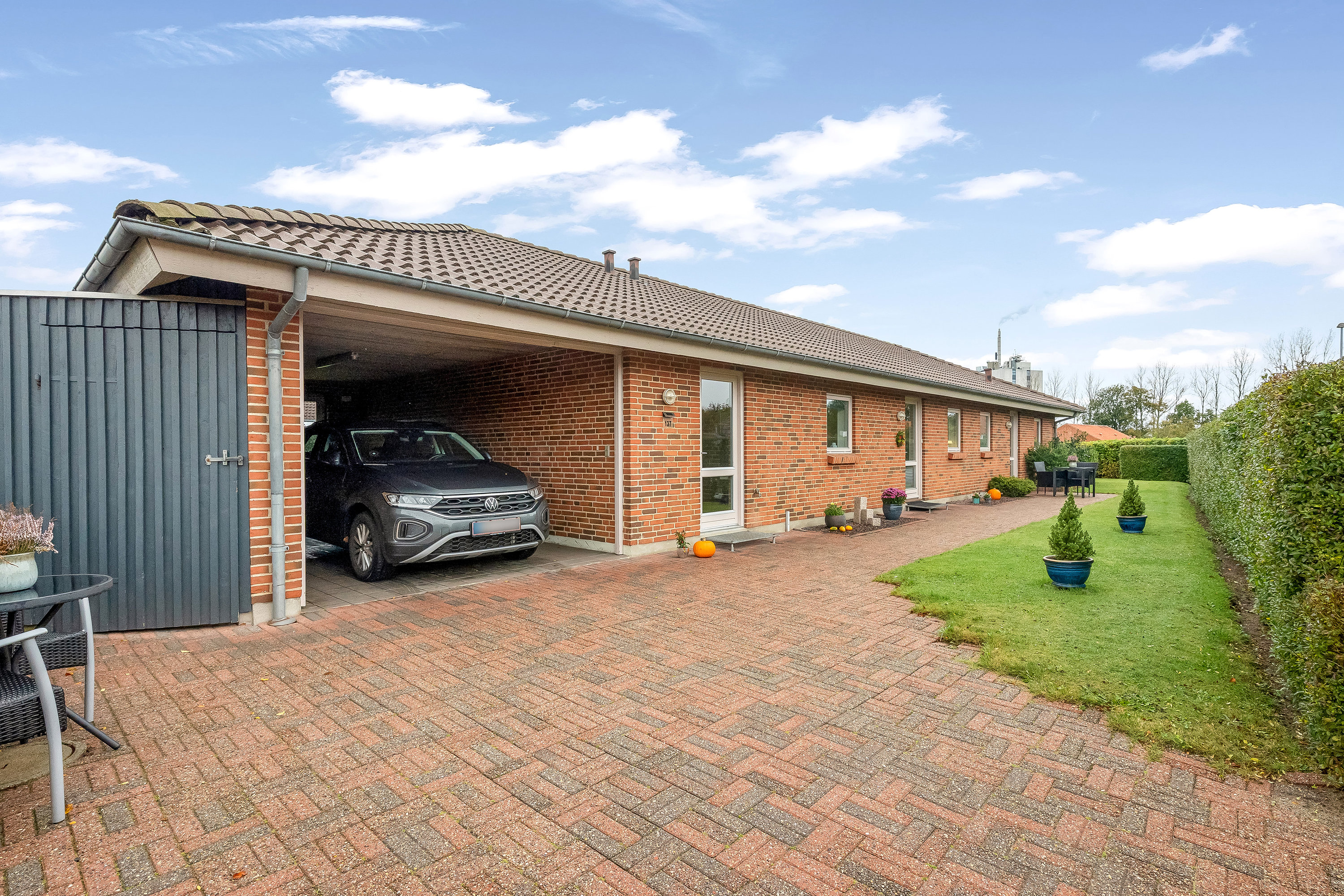 Fremhævet carport billede i fuldskærmstilstand. Billede af Hornshøjparken 137, 7500 Holstebro