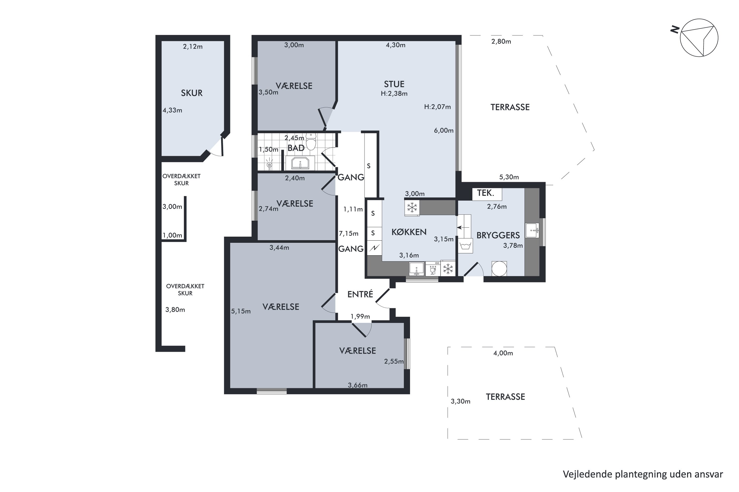 Plantegninger billede af Skovvej 15B, 4291 Ruds Vedby